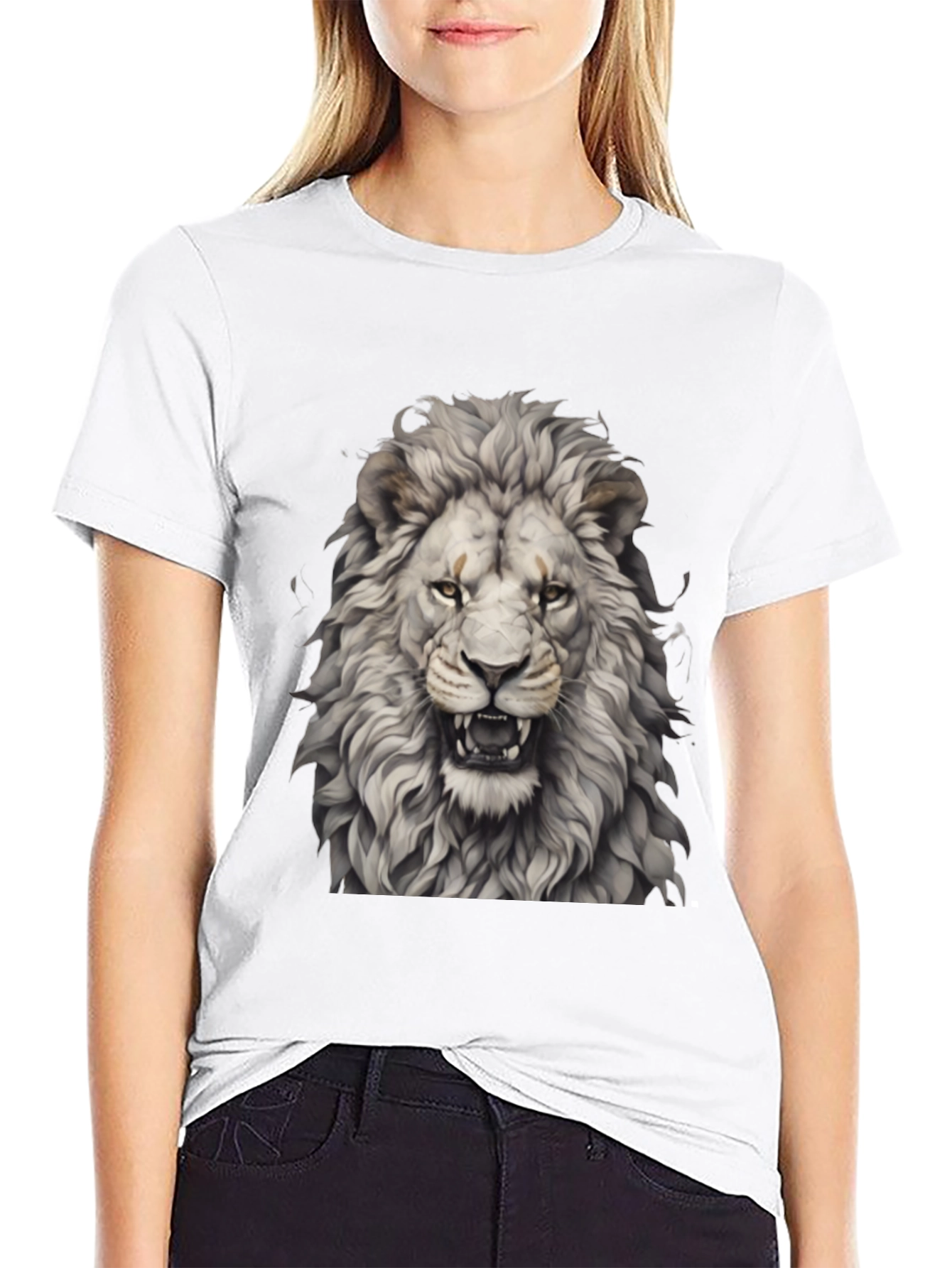 Lion Graphic Tee - Fierce Style