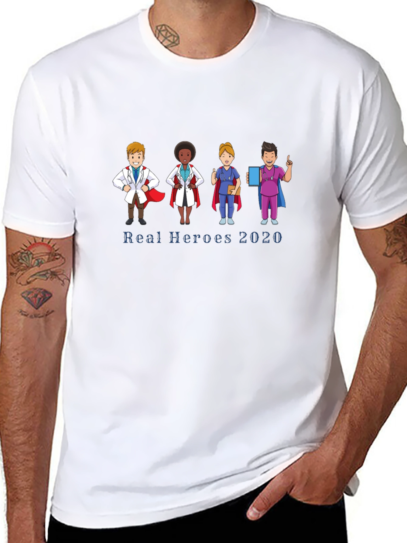 Real Heroes 2020 Graphic T-Shirt
