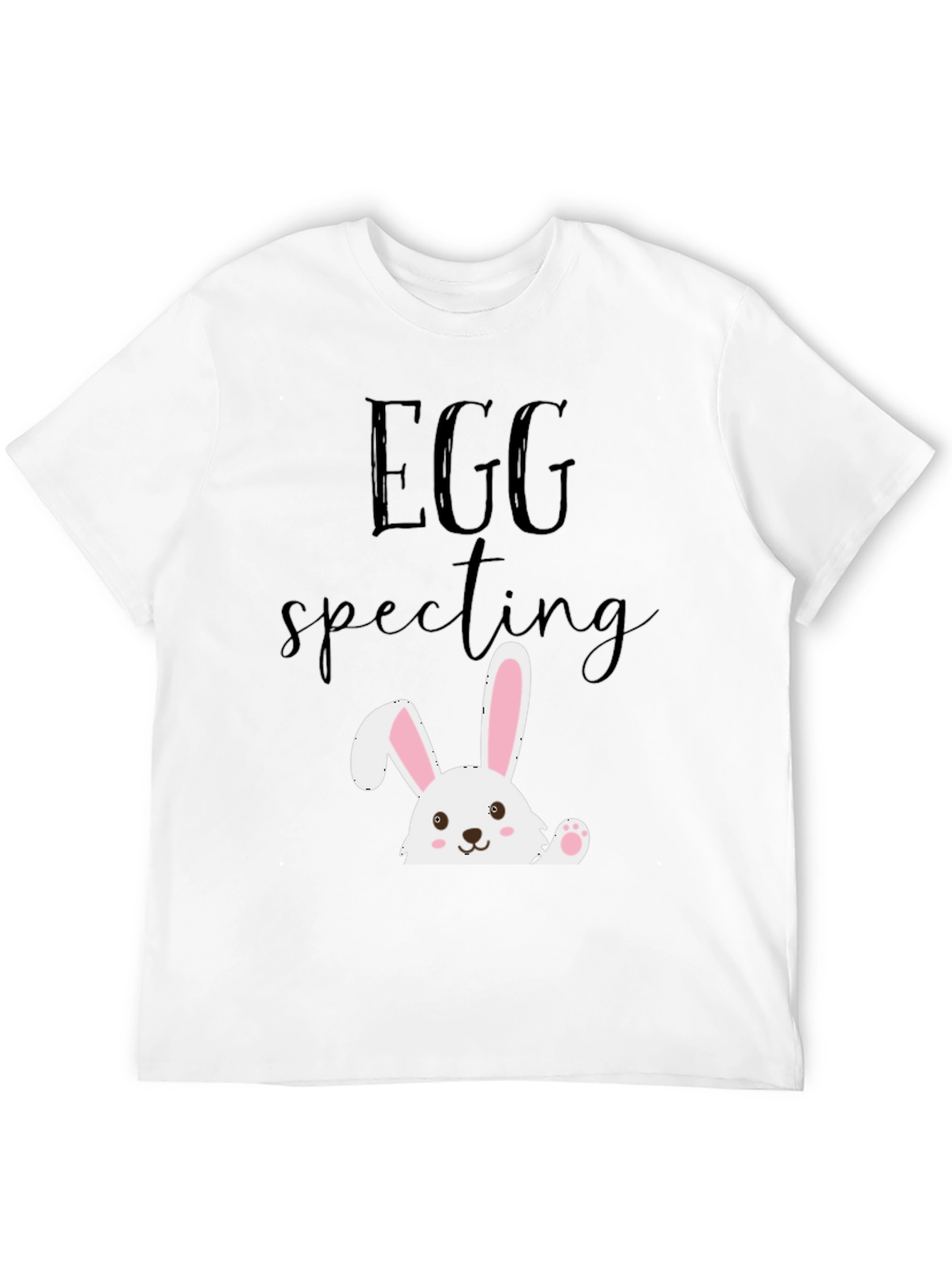 Eggspecting Easter Bunny T-Shirt - Funny Pregnancy Tee