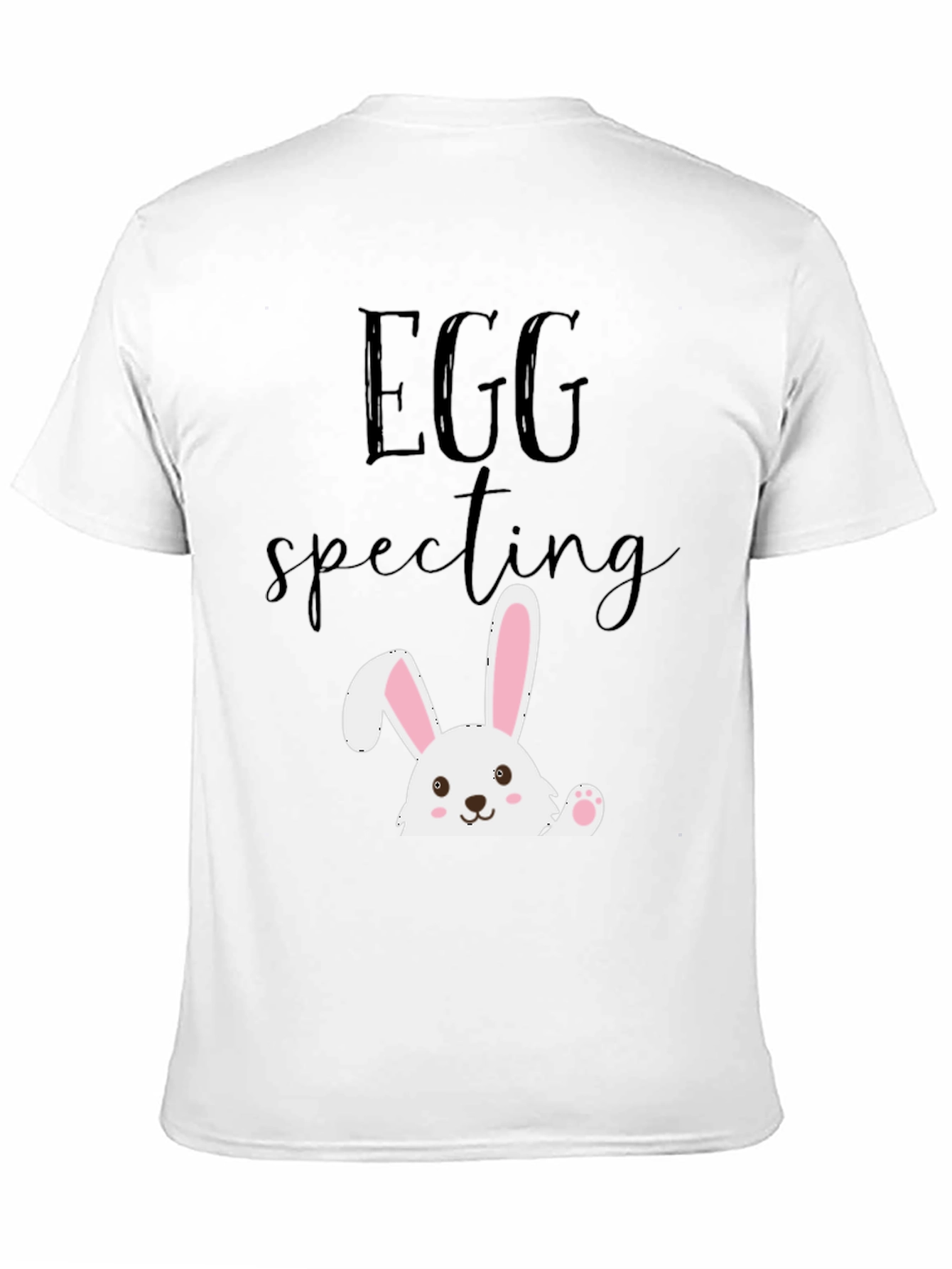 Eggspecting Easter Bunny T-Shirt - Funny Pregnancy Tee