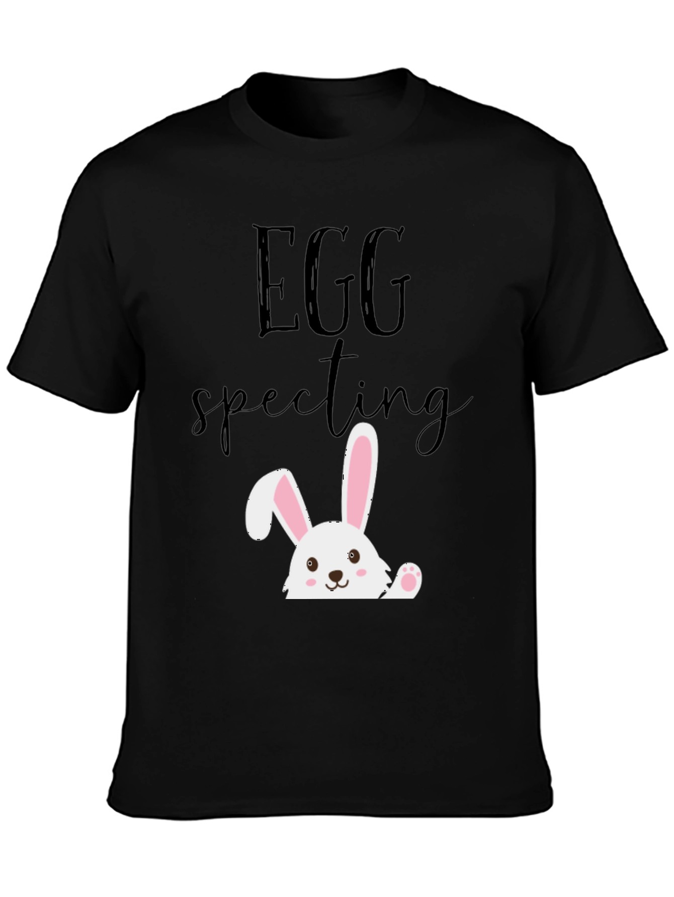 Eggspecting Easter Bunny T-Shirt - Funny Pregnancy Tee