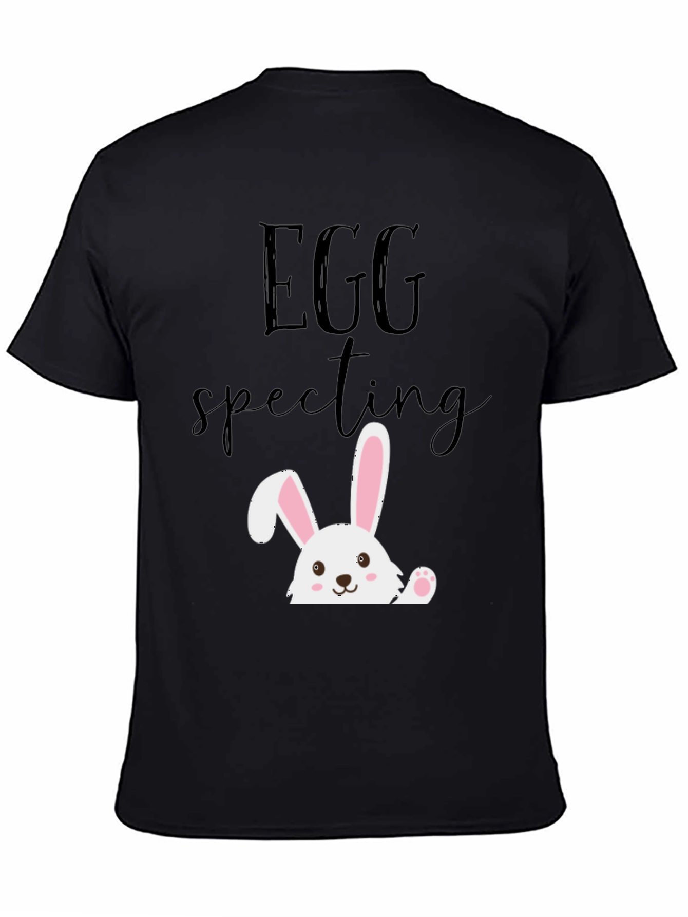 Eggspecting Easter Bunny T-Shirt - Funny Pregnancy Tee