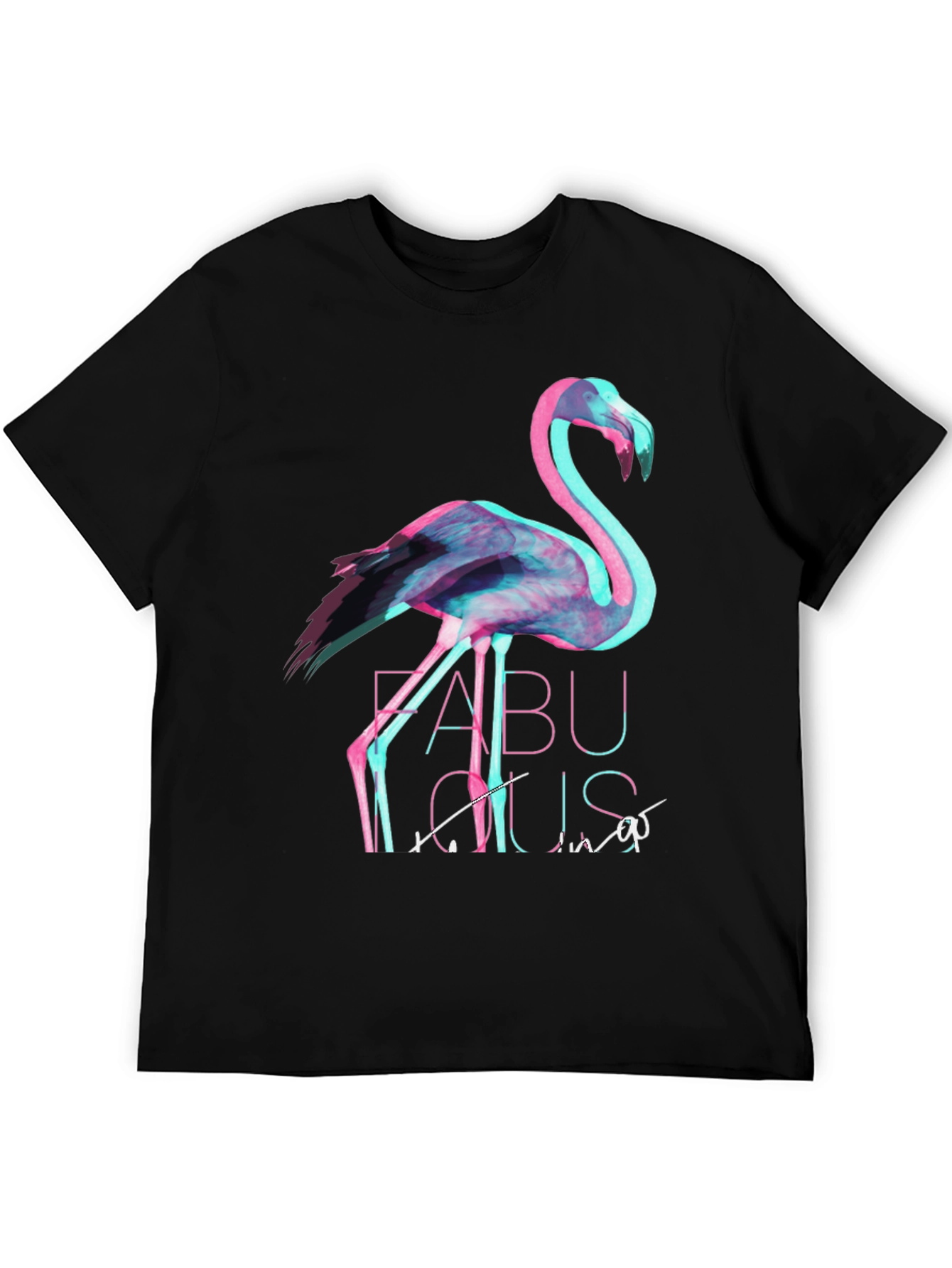 Flamingo Fabulous Graphic Tee - Black T-Shirt