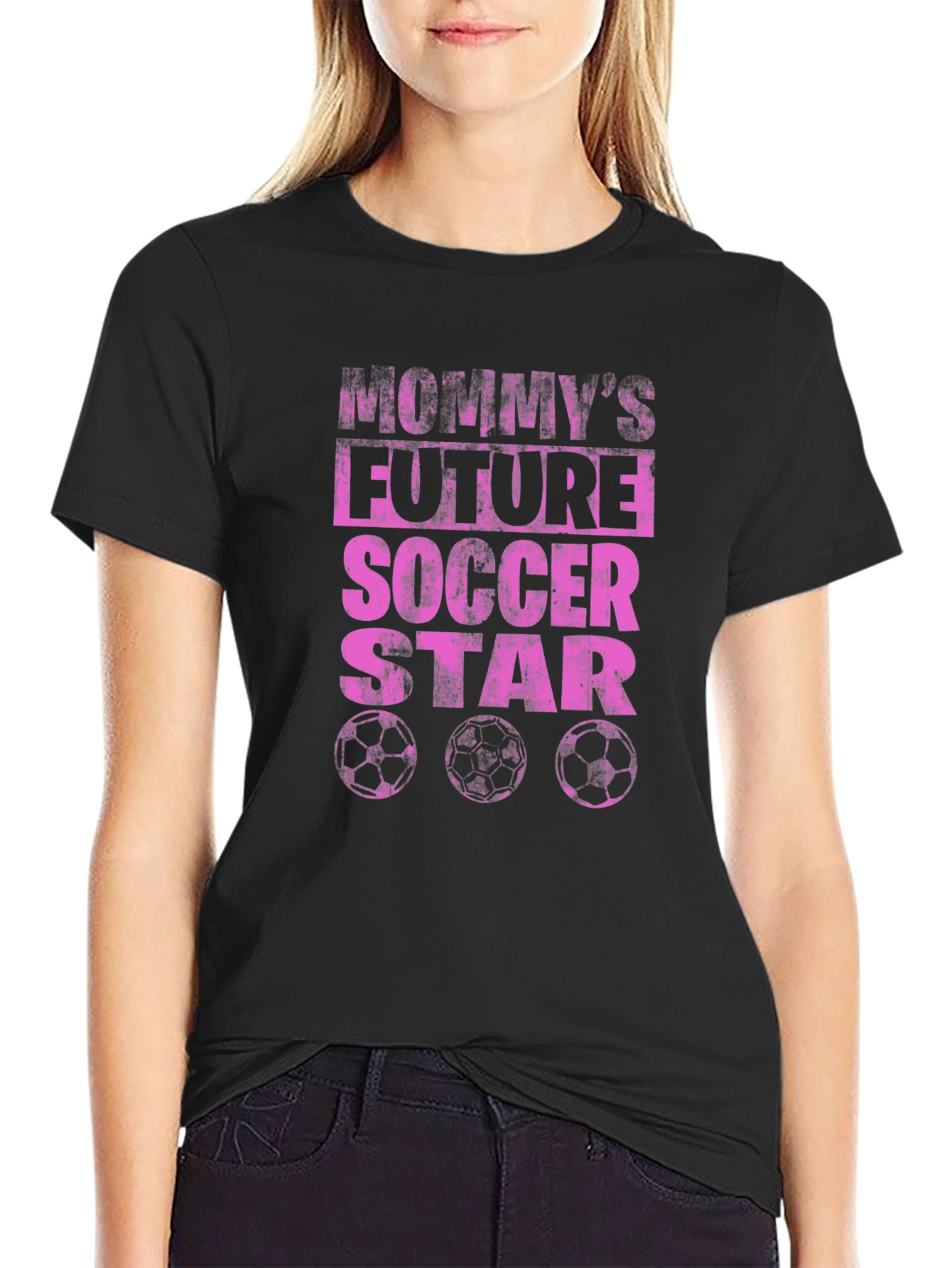 Mommys Future Soccer Star Graphic Tee