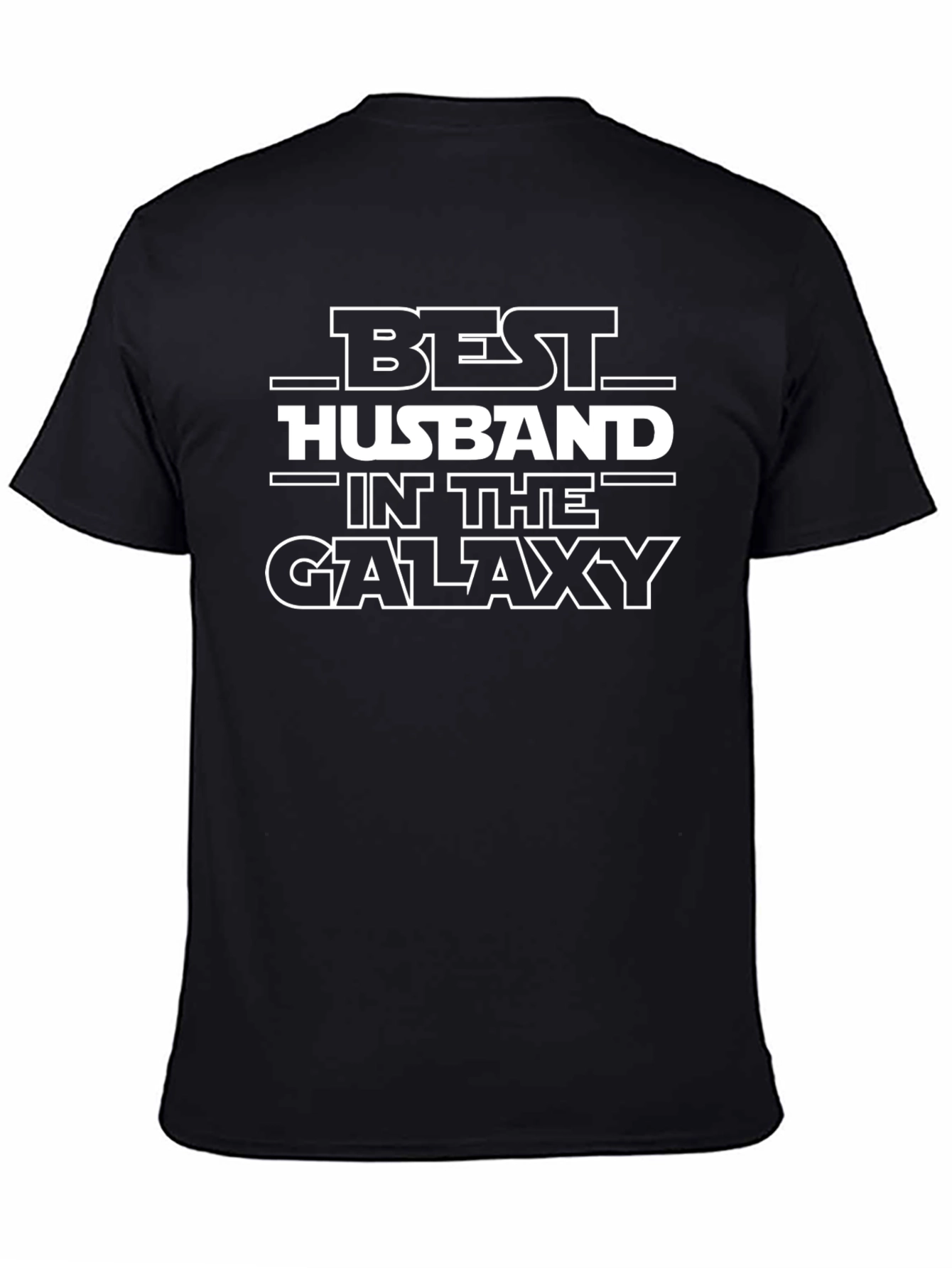 Best Husband in the Galaxy T-Shirt - Black