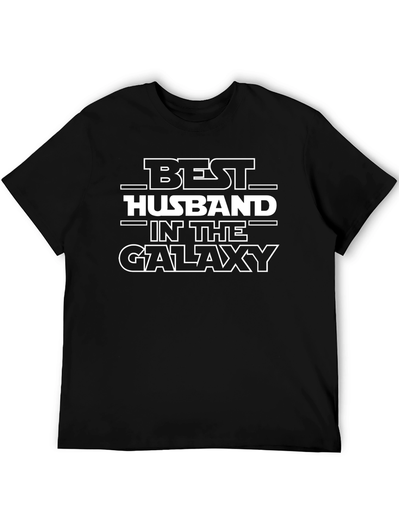 Best Husband in the Galaxy T-Shirt - Black