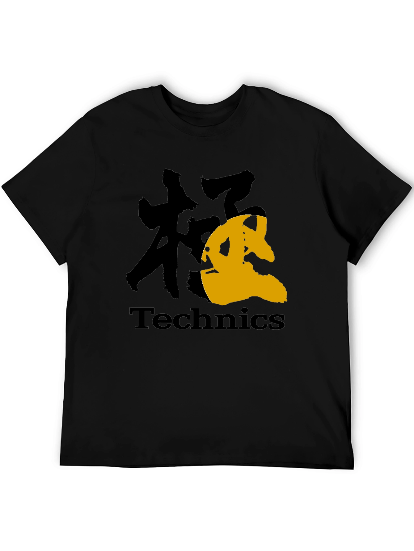 Technics Graphic Tee - Black Cotton Blend