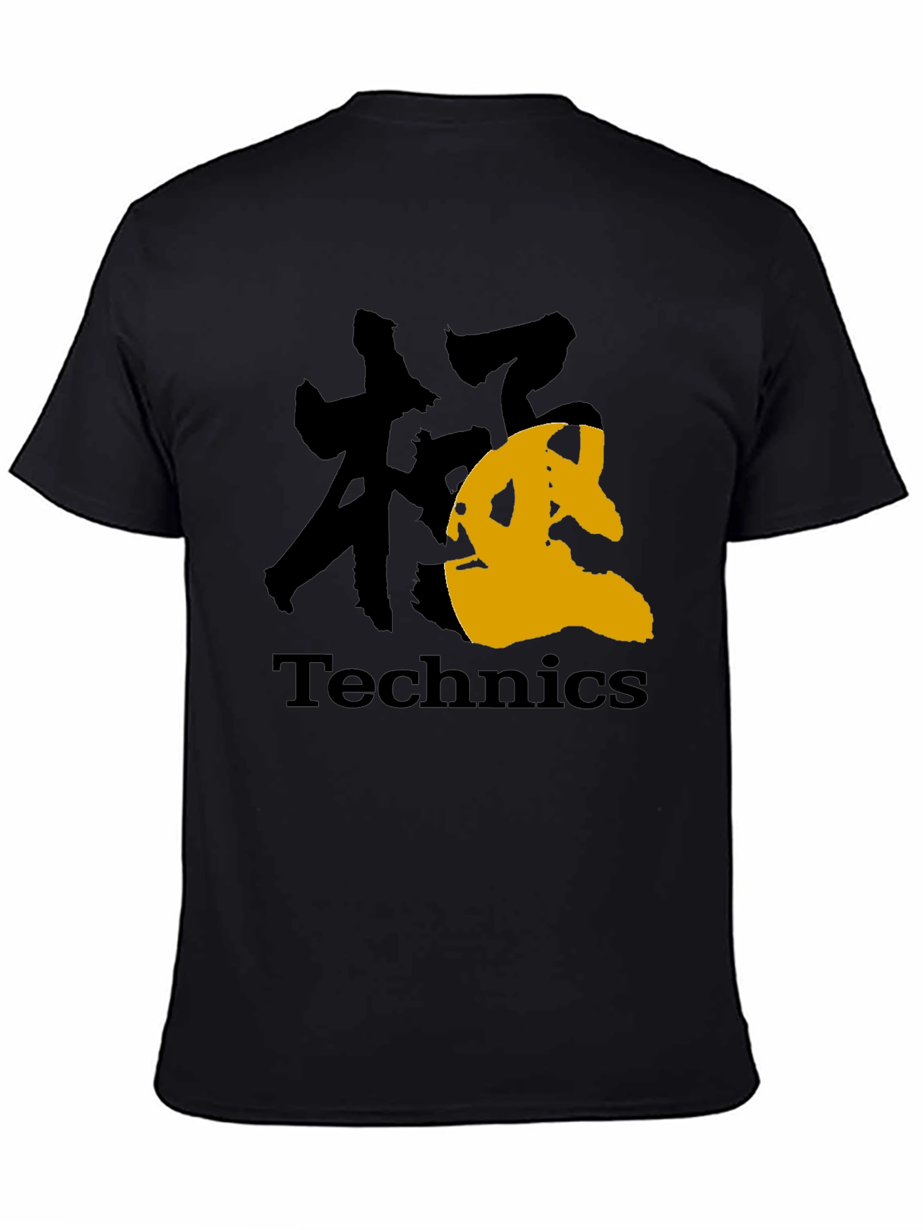 Technics Graphic Tee - Black Cotton Blend