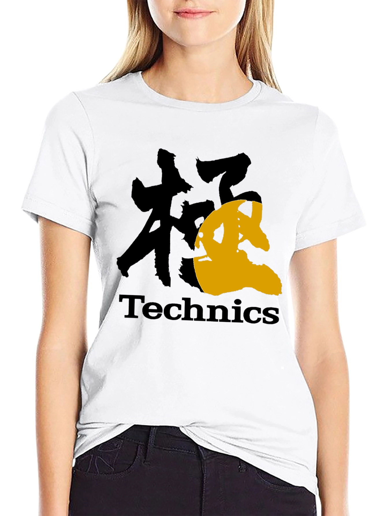 Technics Graphic Tee - Black Cotton Blend