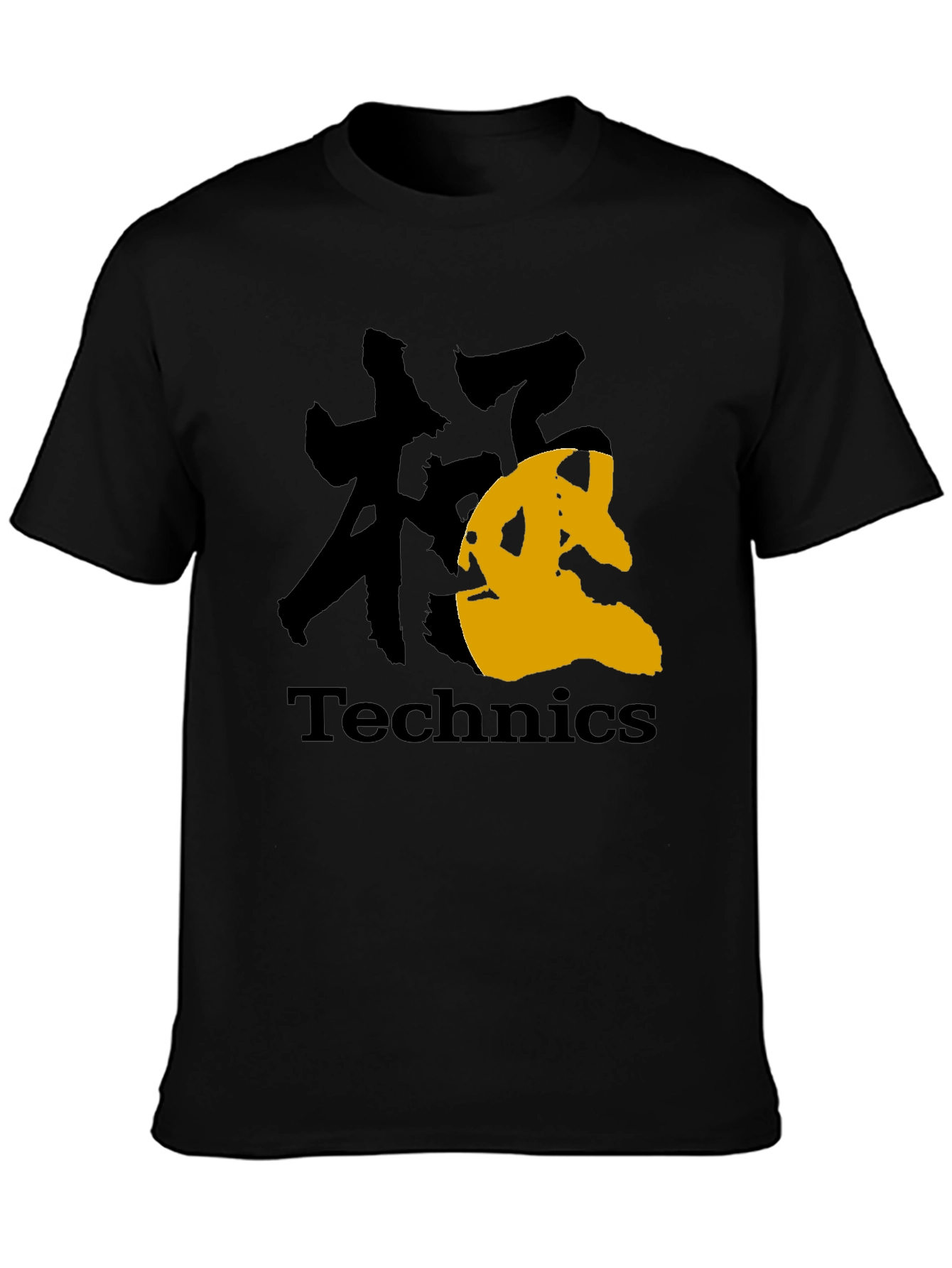 Technics Graphic Tee - Black Cotton Blend