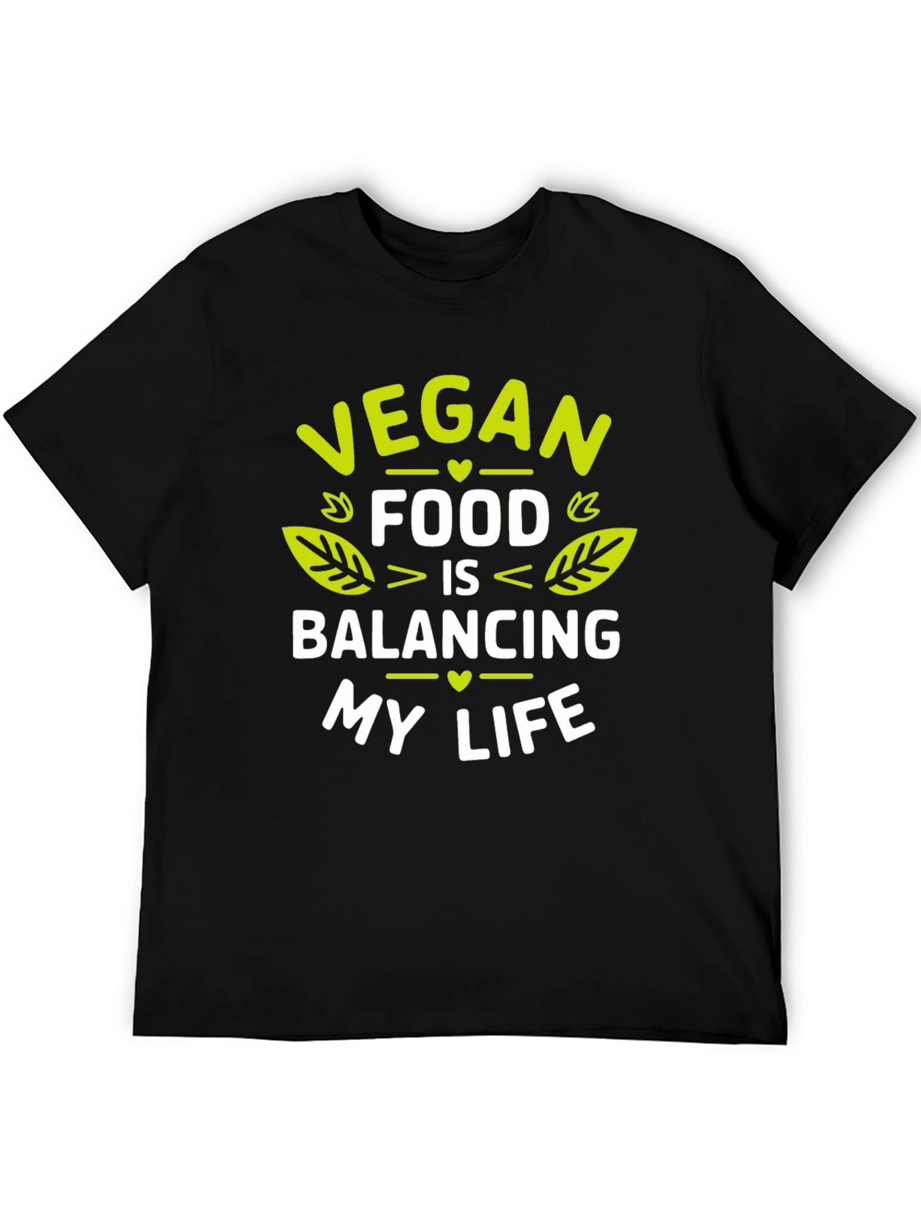 Vegan Food Balancing Life Graphic T-Shirt