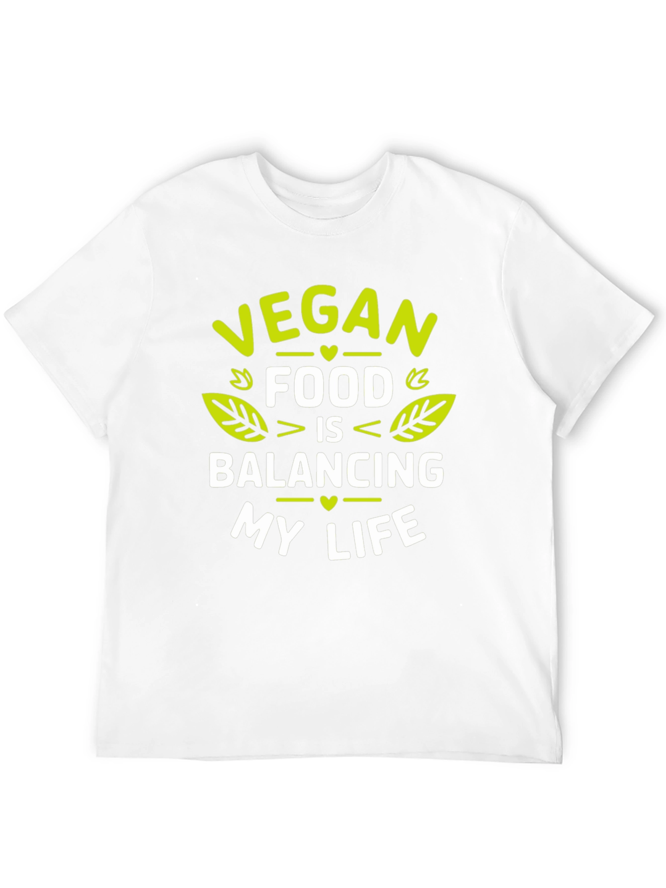 Vegan Food Balancing Life Graphic T-Shirt