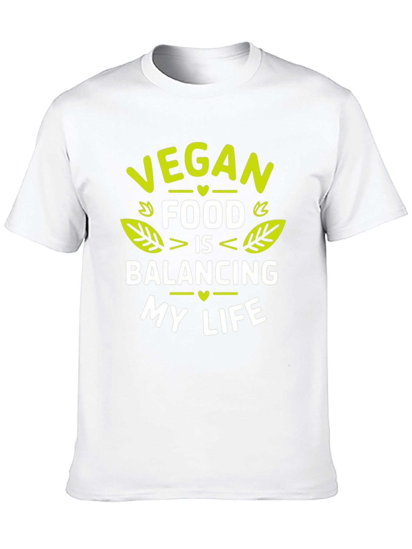 Vegan Food Balancing Life Graphic T-Shirt