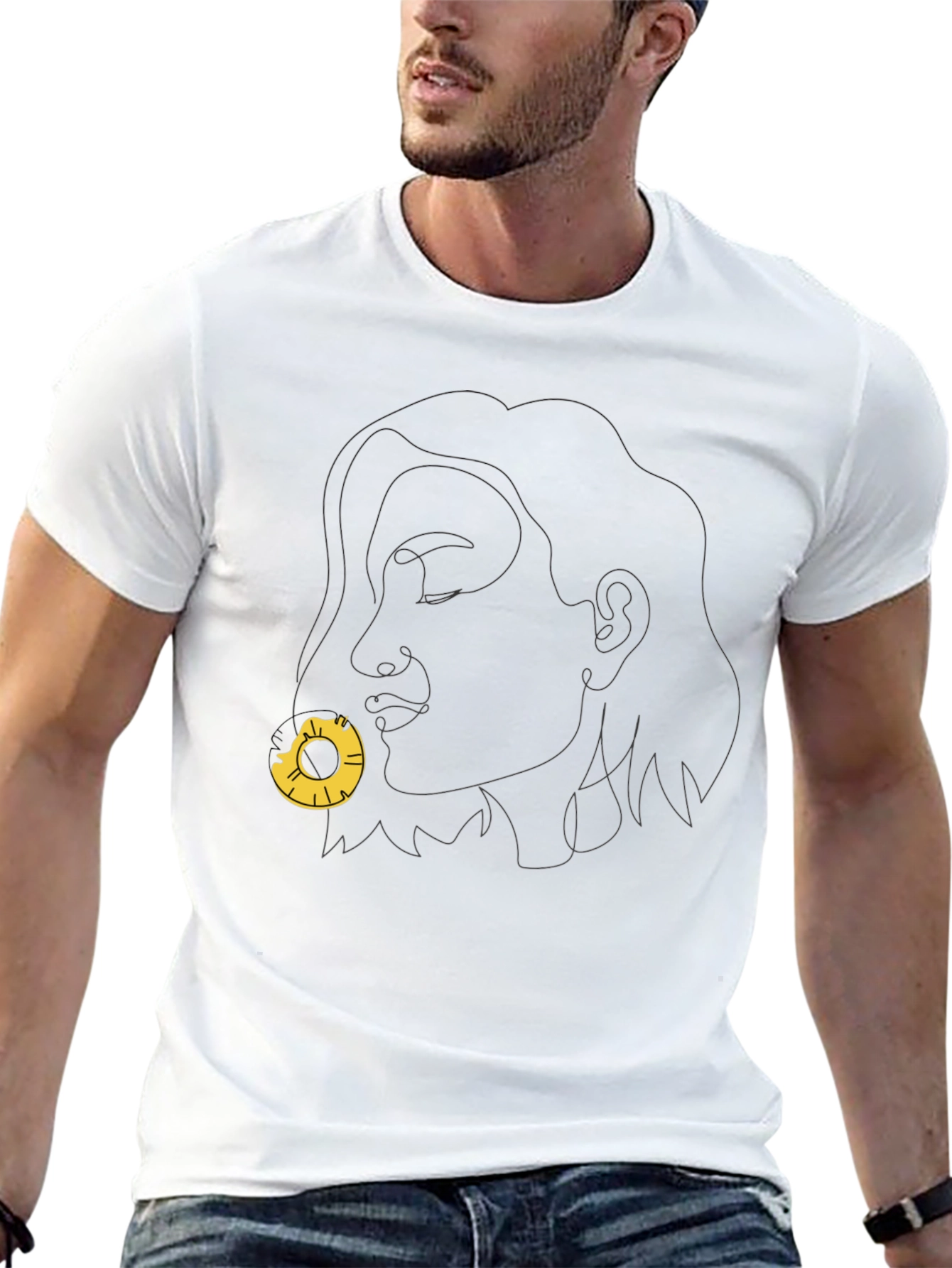 Abstract Woman Pineapple T-Shirt