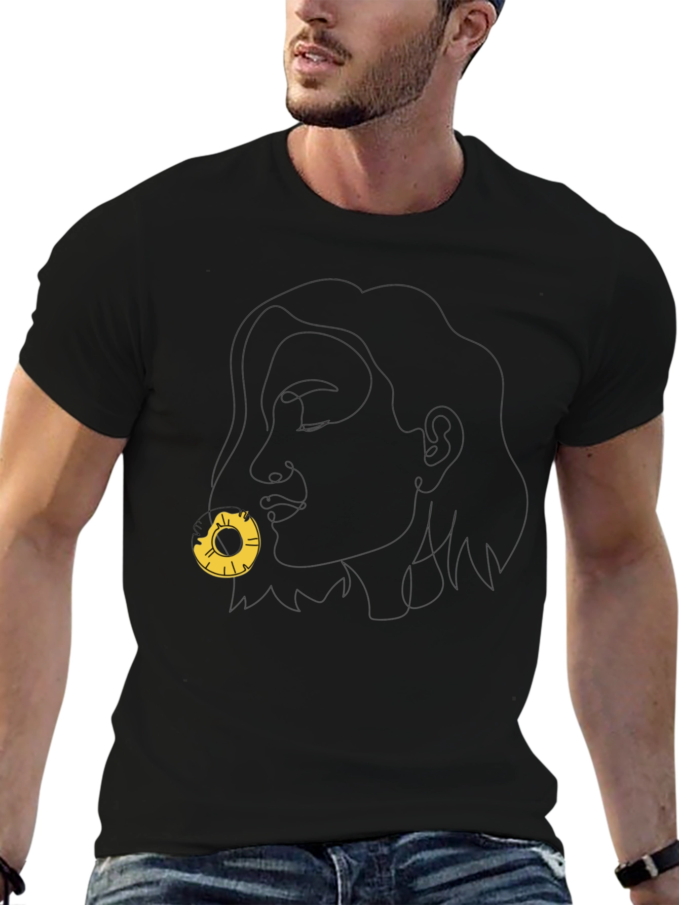 Abstract Woman Pineapple T-Shirt
