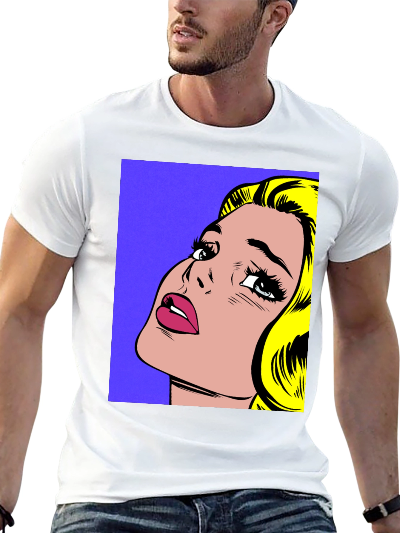 Pop Art Graphic Tee - Retro Comic Book Style
