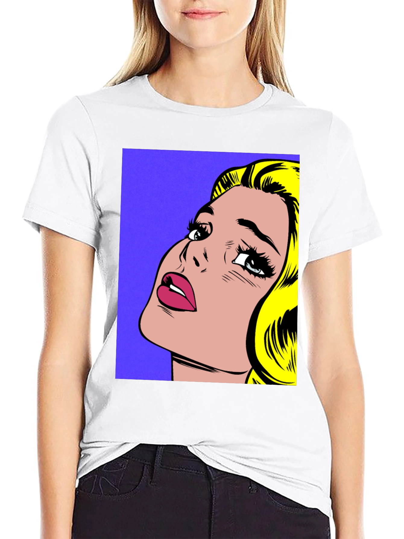 Pop Art Graphic Tee - Retro Comic Book Style