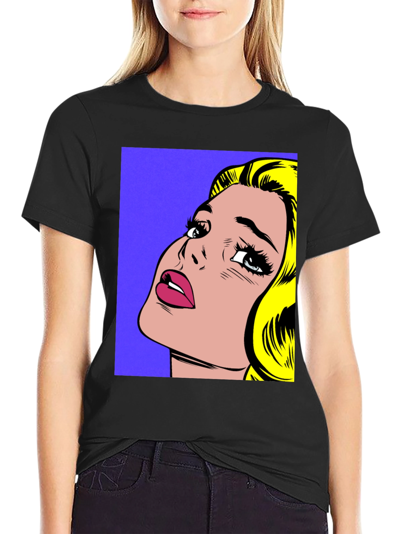 Pop Art Graphic Tee - Retro Comic Book Style