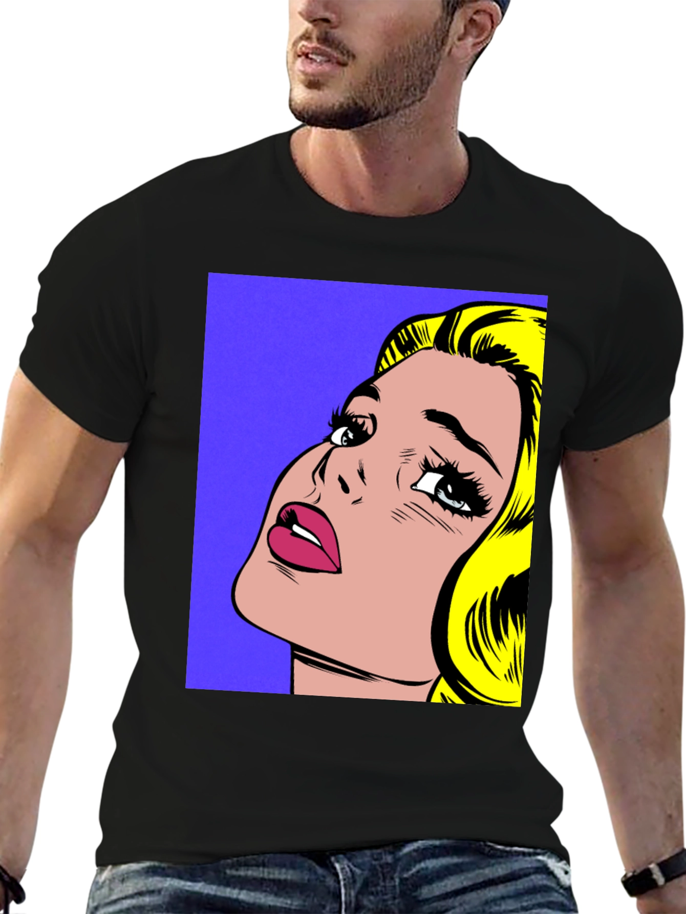Pop Art Graphic Tee - Retro Comic Book Style