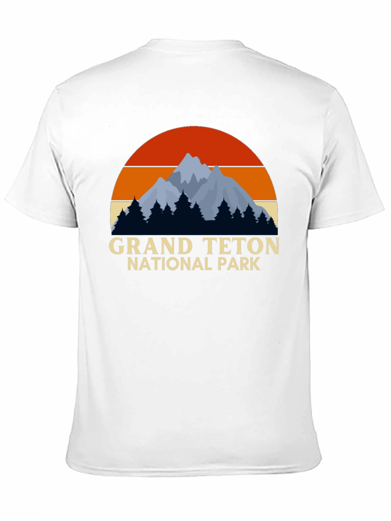 Grand Teton National Park Black Graphic T-Shirt