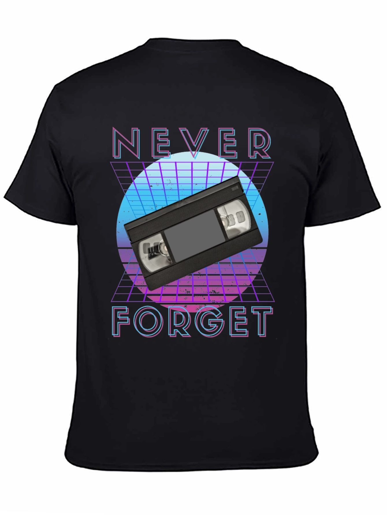 Retro VHS Tape T-Shirt - Never Forget