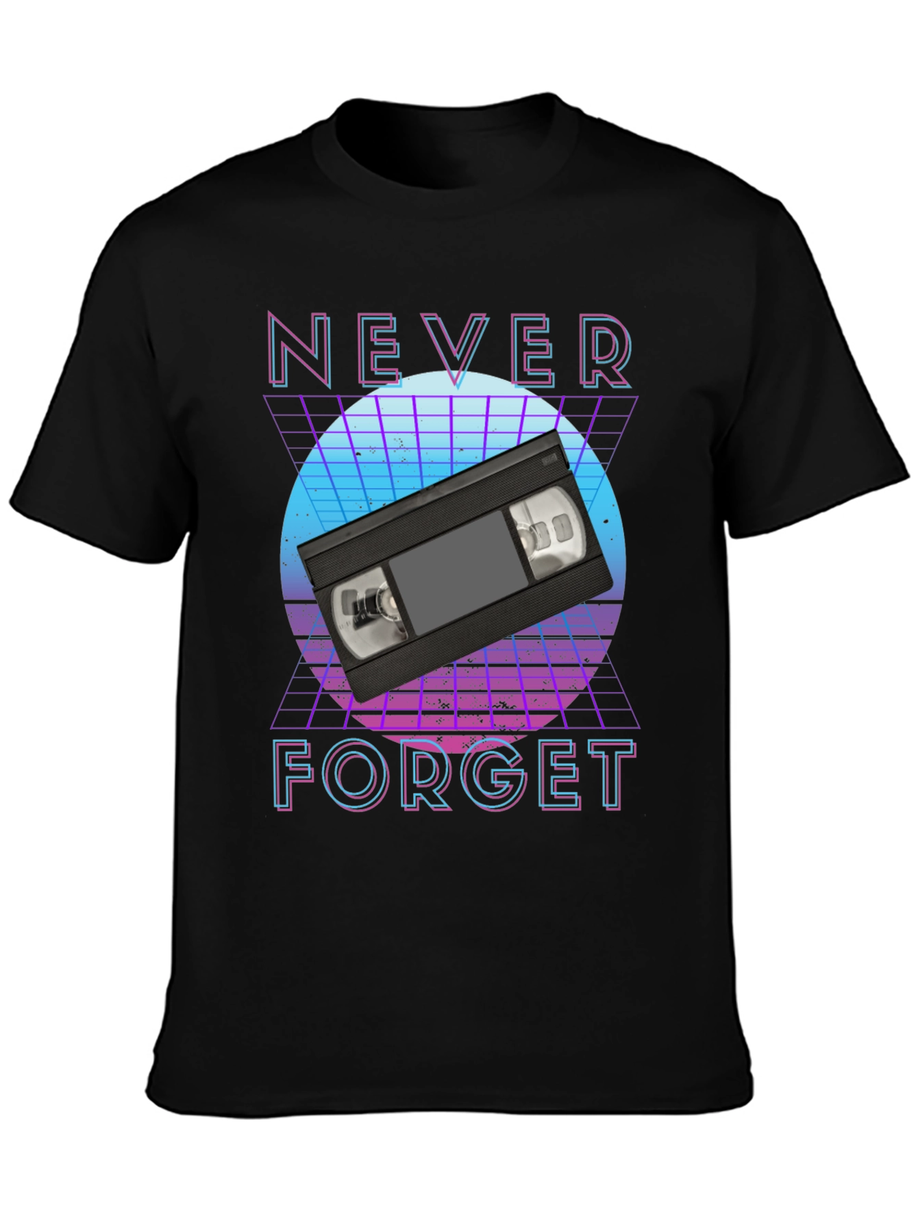 Retro VHS Tape T-Shirt - Never Forget