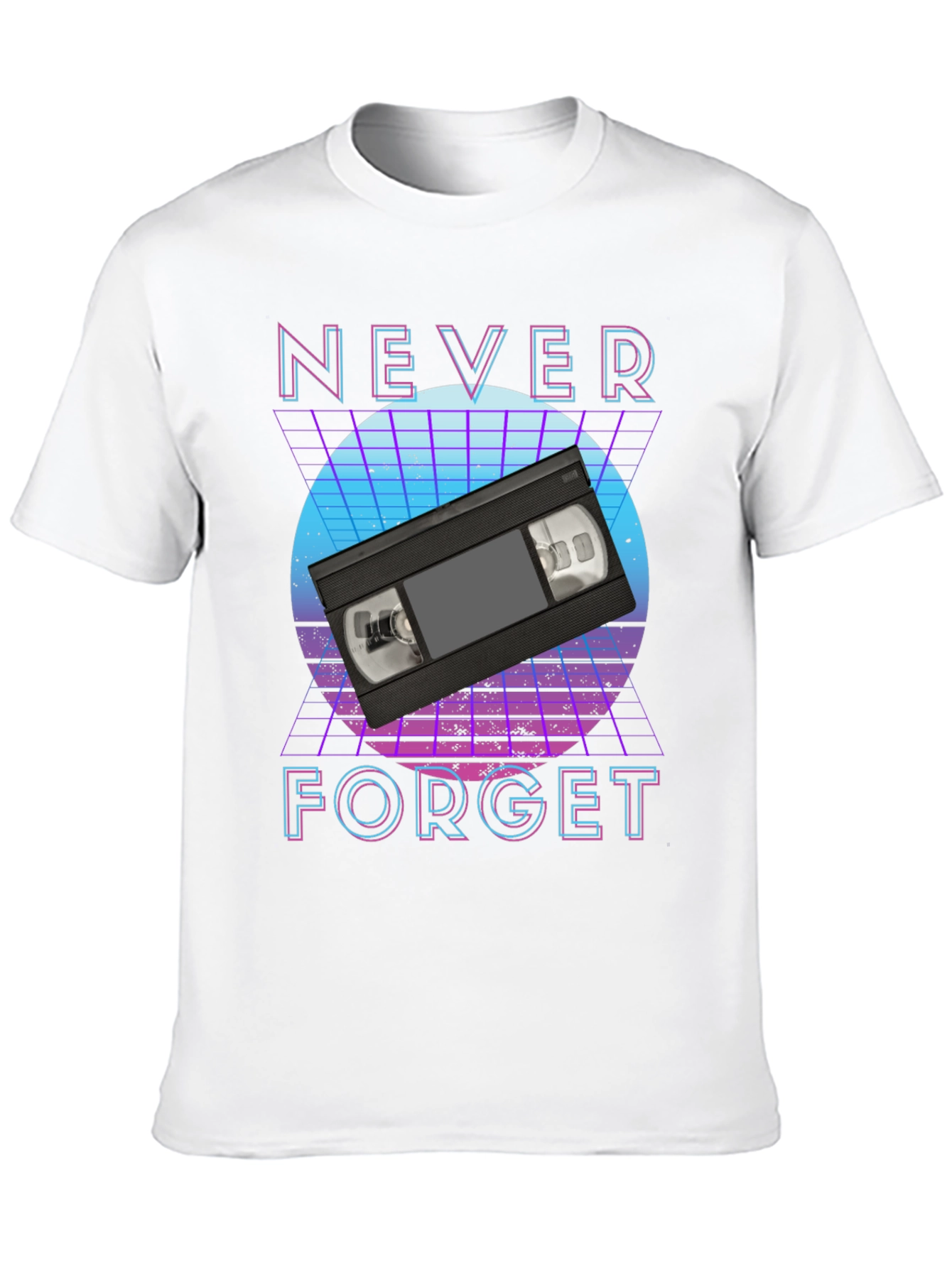 Retro VHS Tape T-Shirt - Never Forget