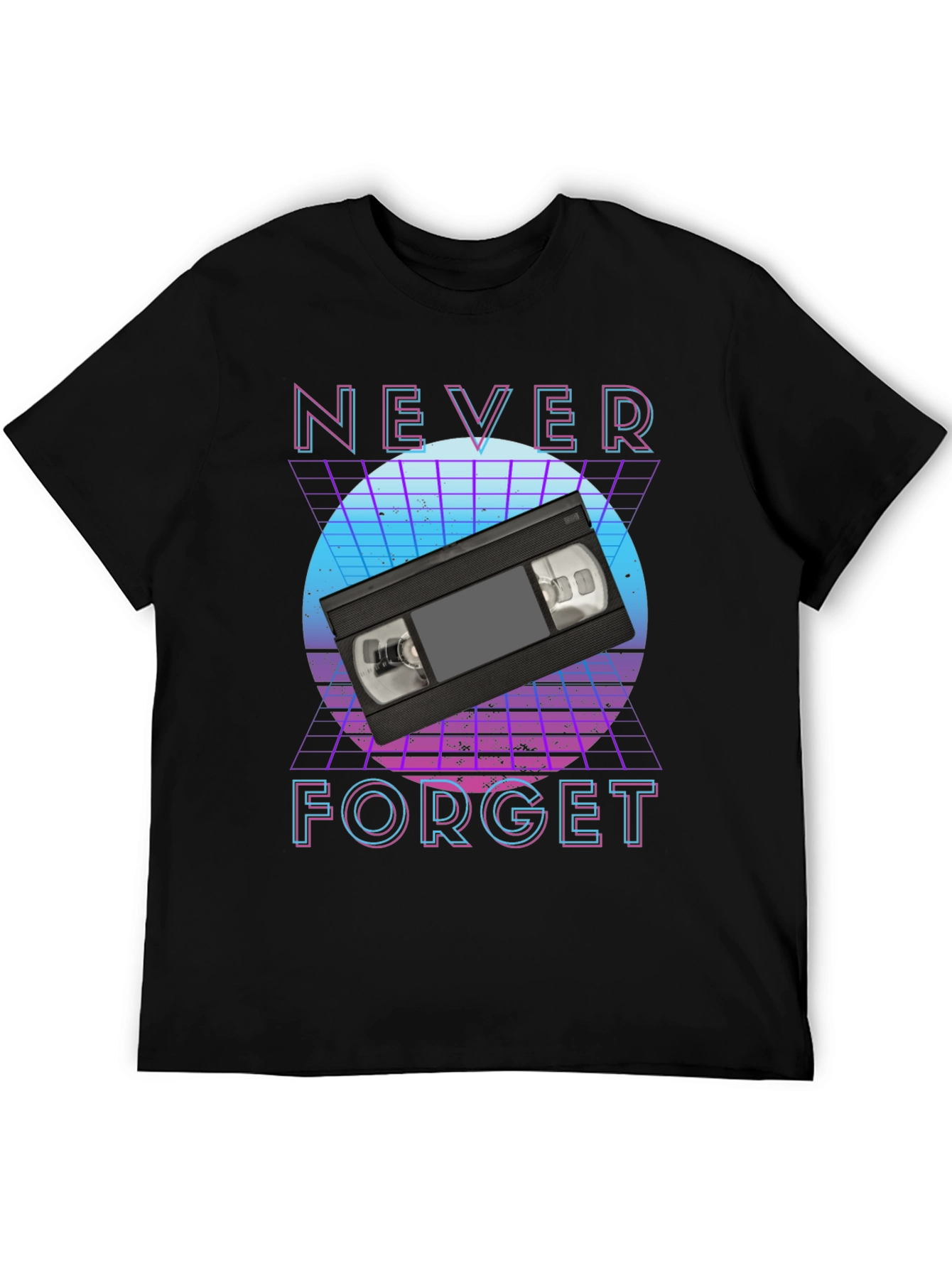 Retro VHS Tape T-Shirt - Never Forget