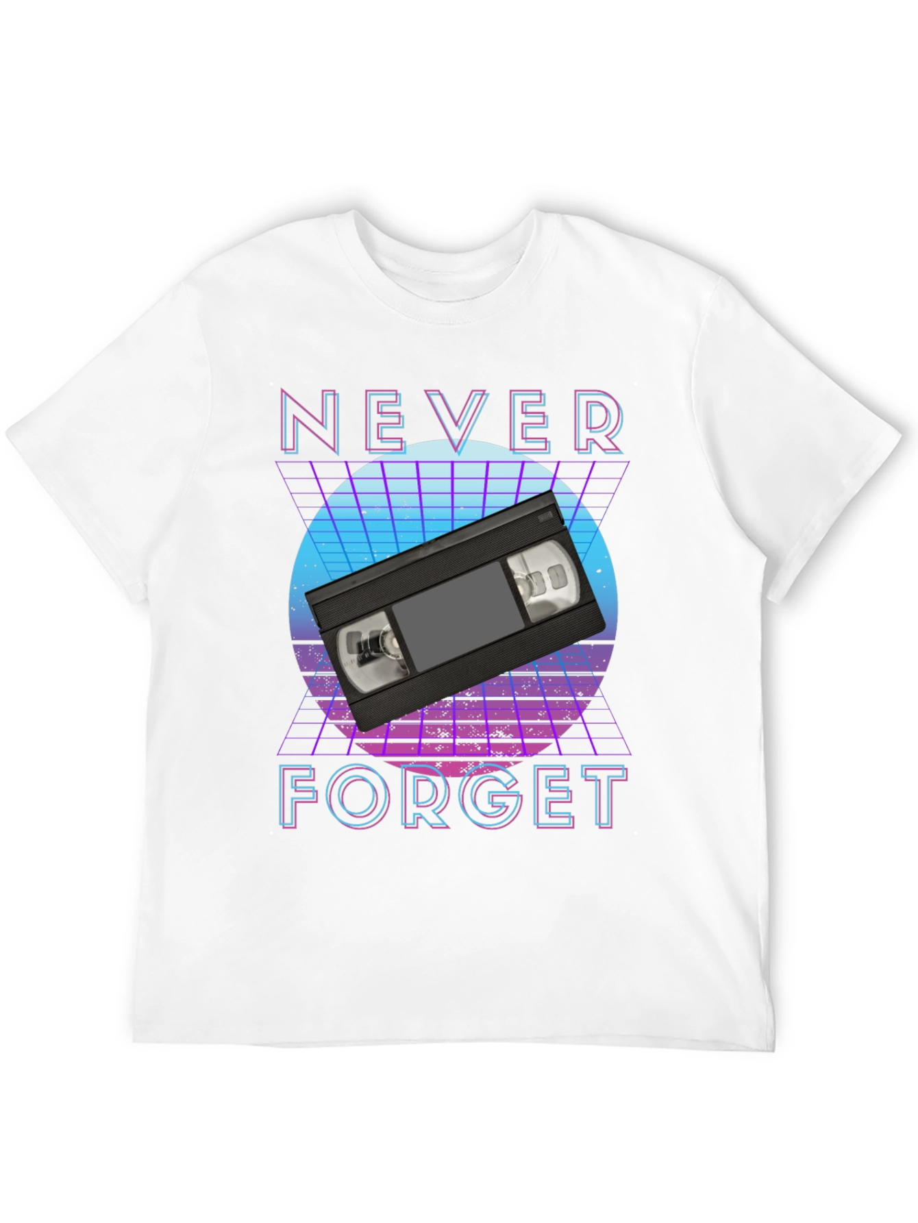 Retro VHS Tape T-Shirt - Never Forget