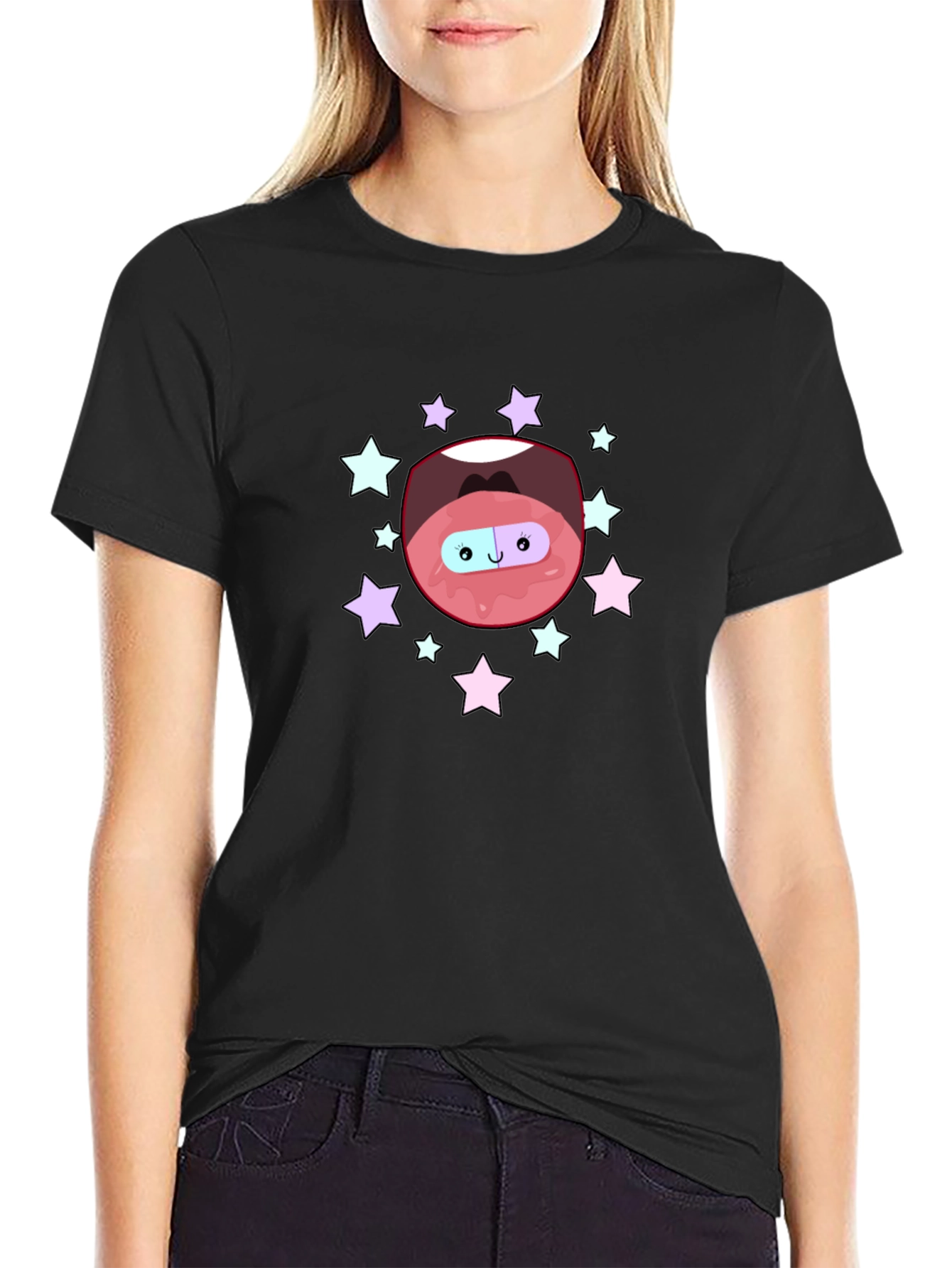 Cartoon Mouth Pill T-Shirt