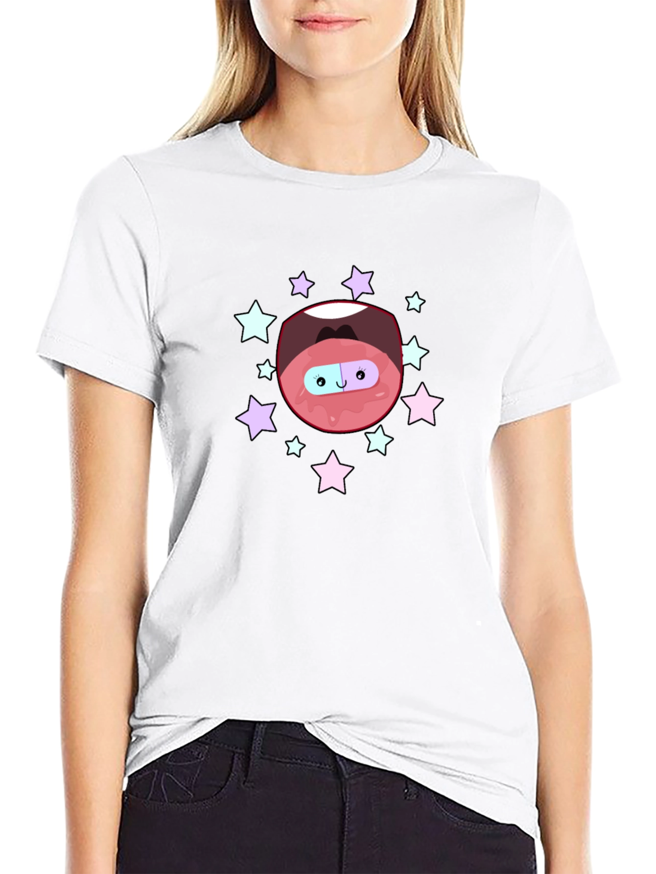 Cartoon Mouth Pill T-Shirt
