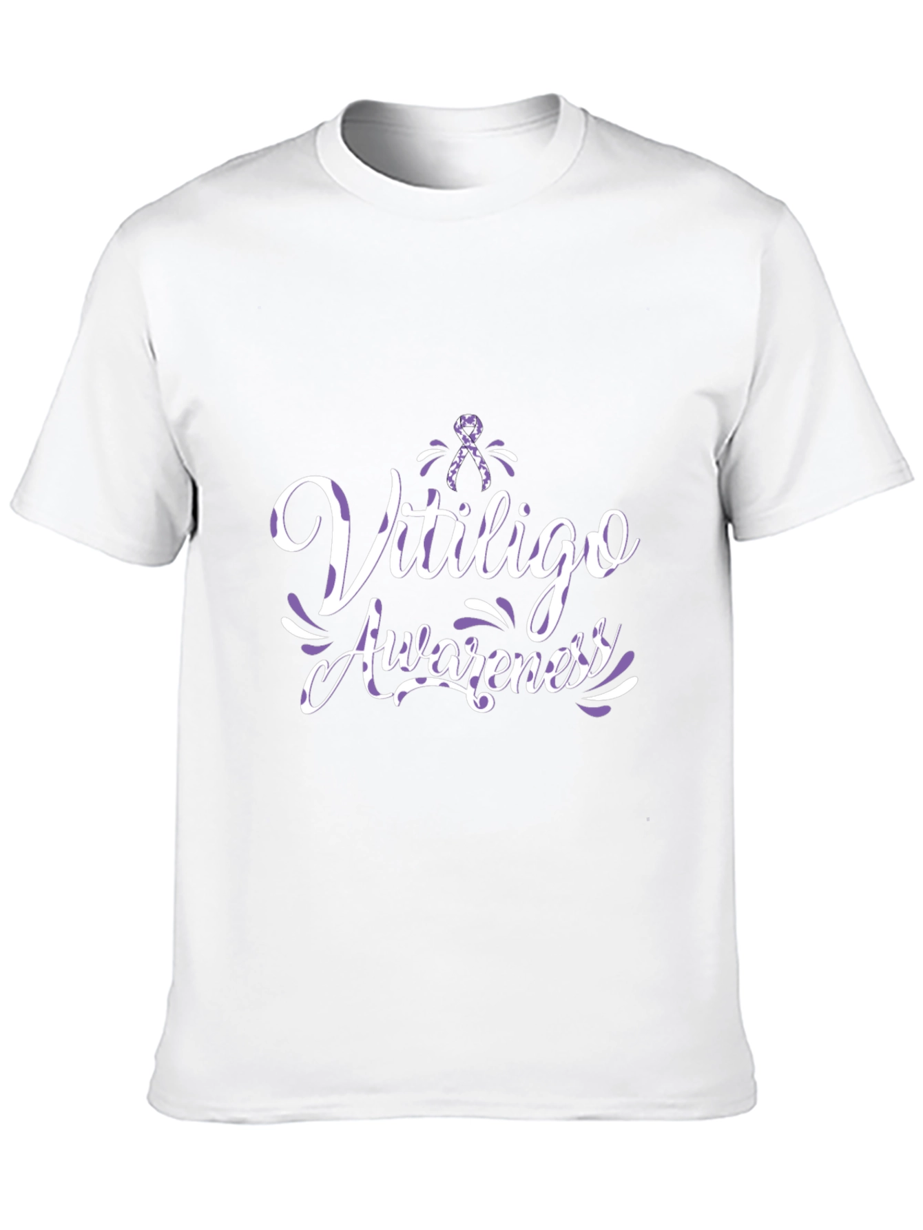 Vitiligo Awareness Black T-Shirt