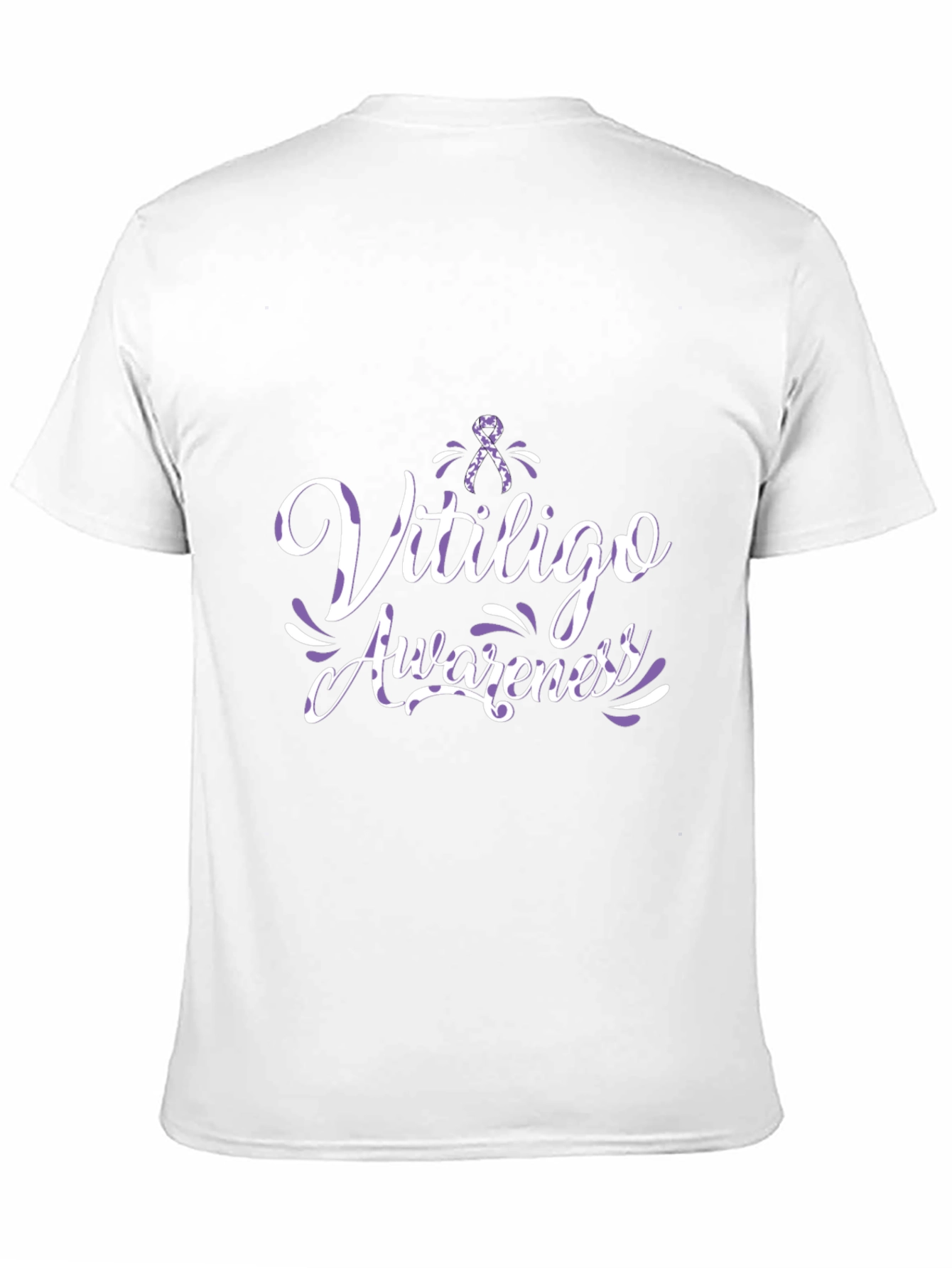 Vitiligo Awareness Black T-Shirt