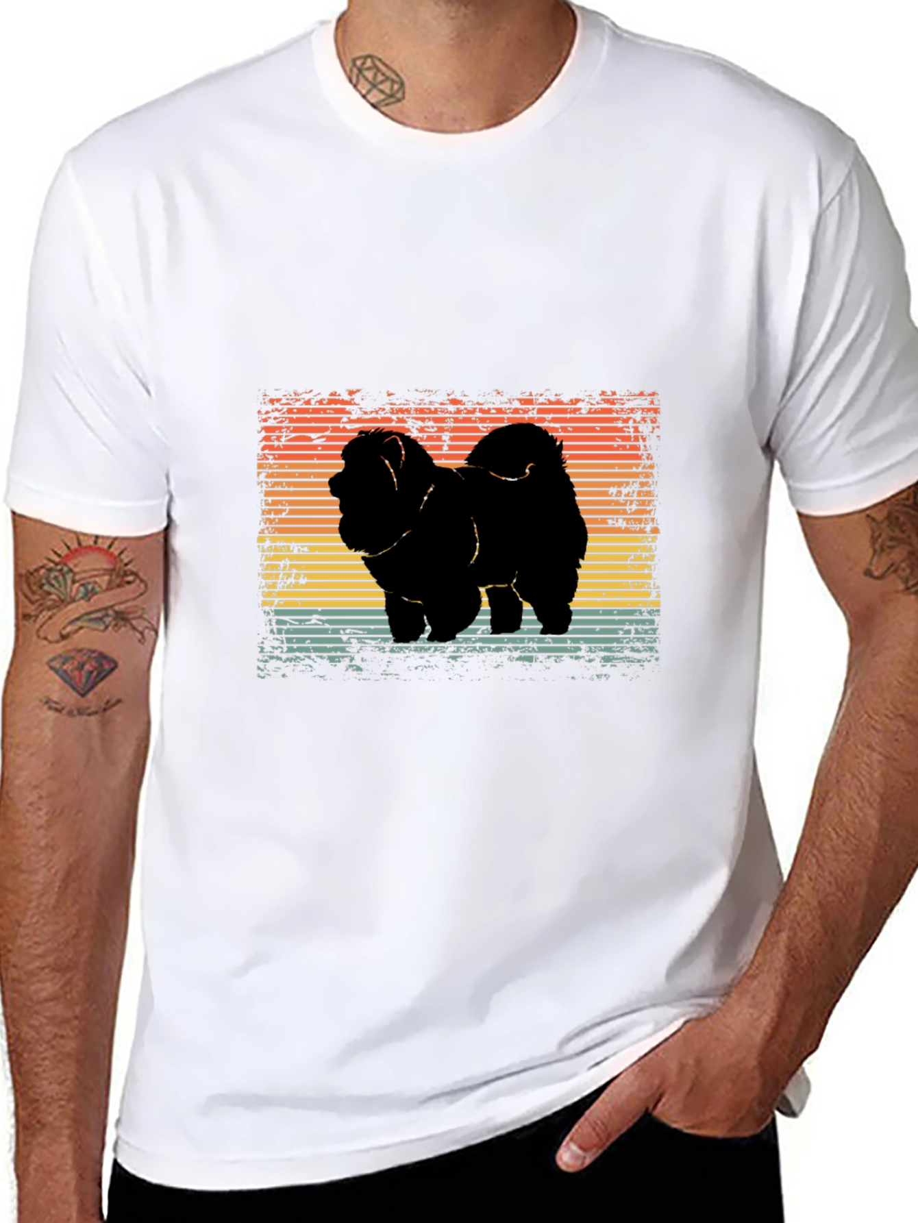 Retro Chow Chow Dog T-Shirt