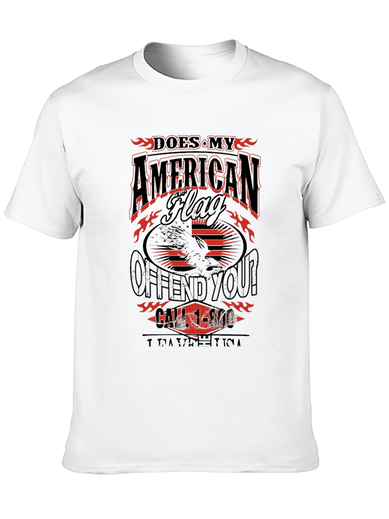 American Flag Graphic T-Shirt - Patriotic Apparel