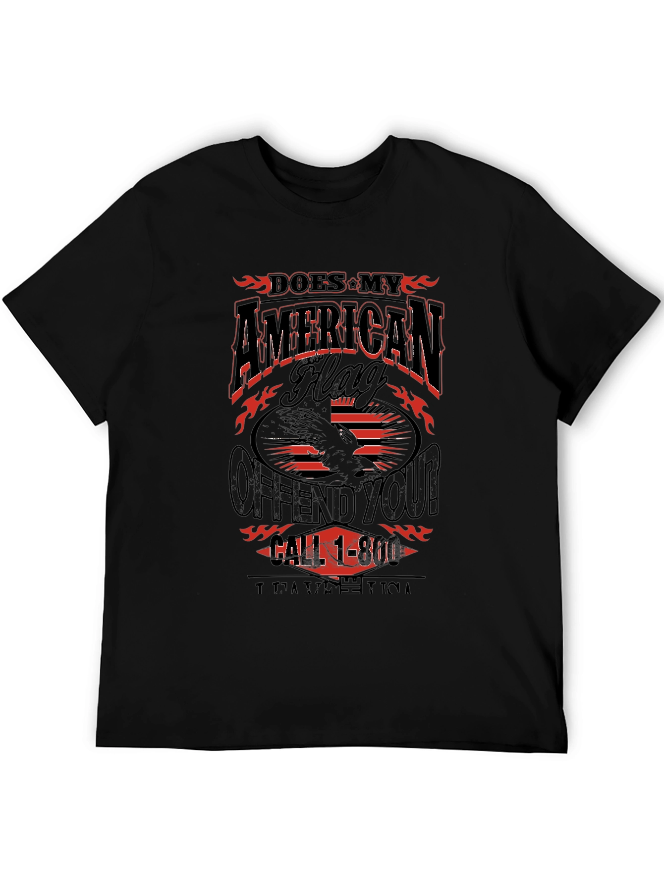 American Flag Graphic T-Shirt - Patriotic Apparel