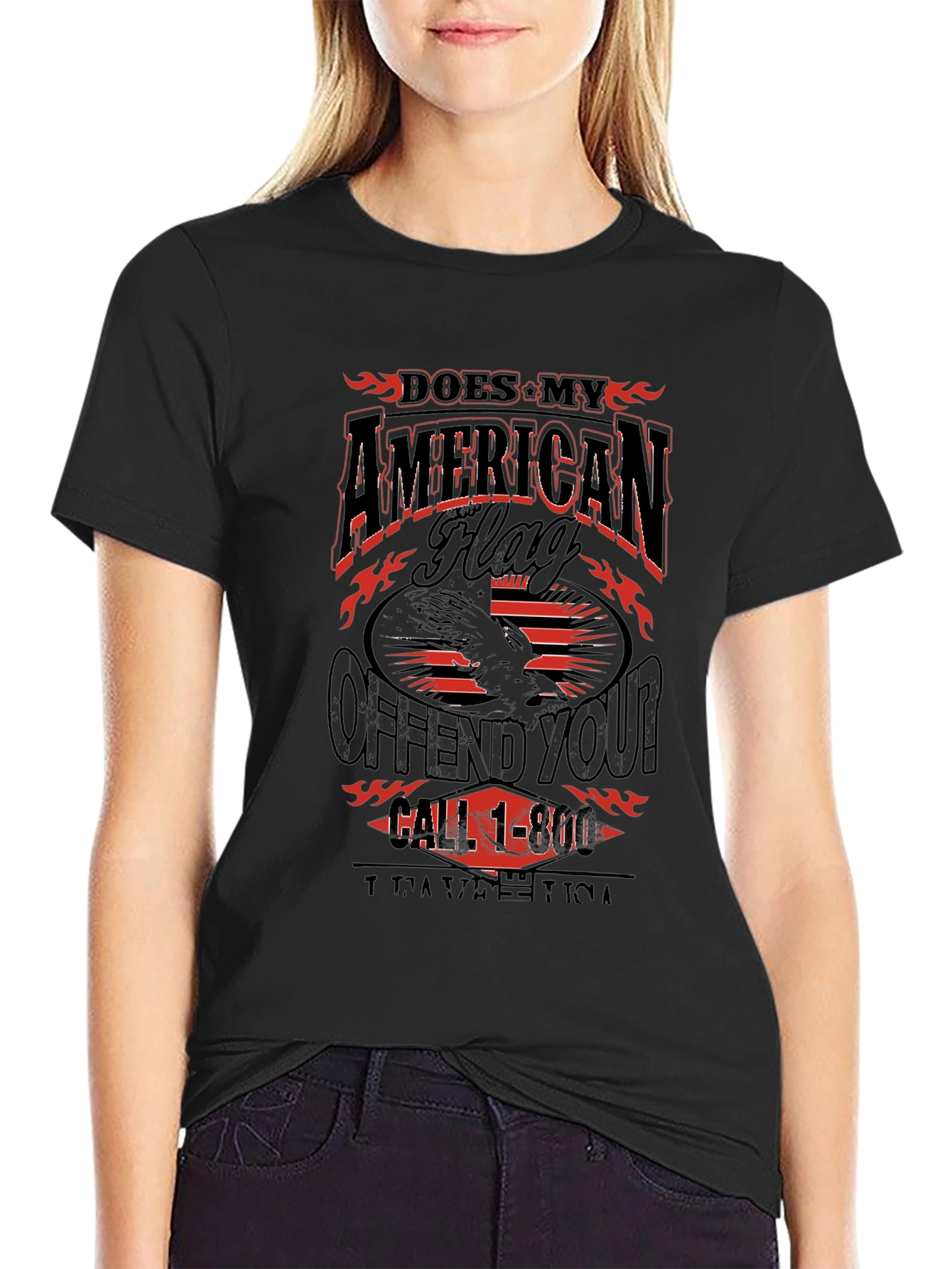 American Flag Graphic T-Shirt - Patriotic Apparel