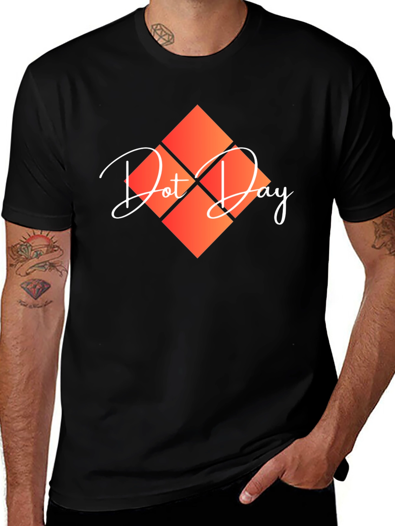 Dot Day Graphic Tee - Stylish & Unique Design