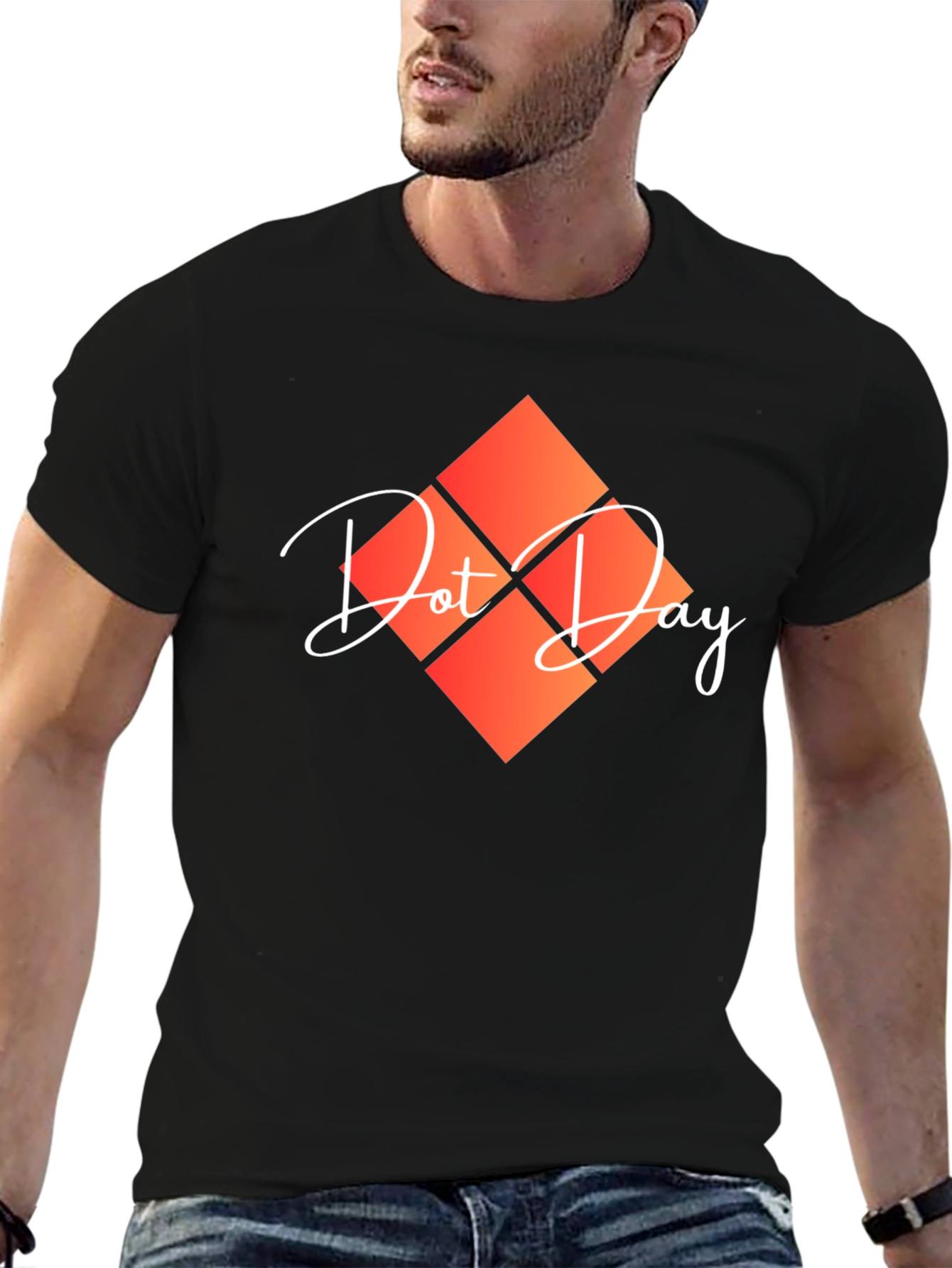 Dot Day Graphic Tee - Stylish & Unique Design