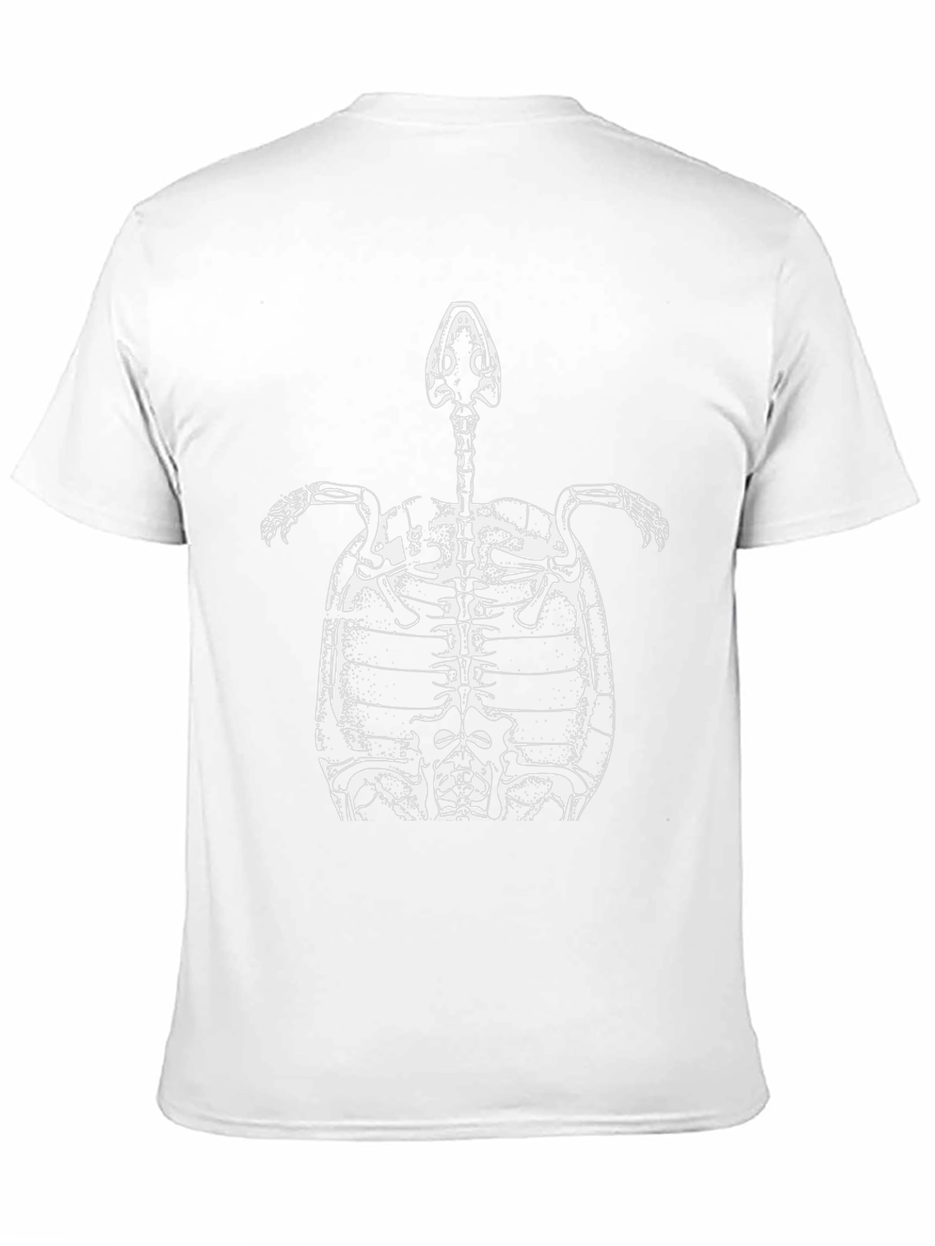 Turtle Skeleton Graphic T-Shirt - Black