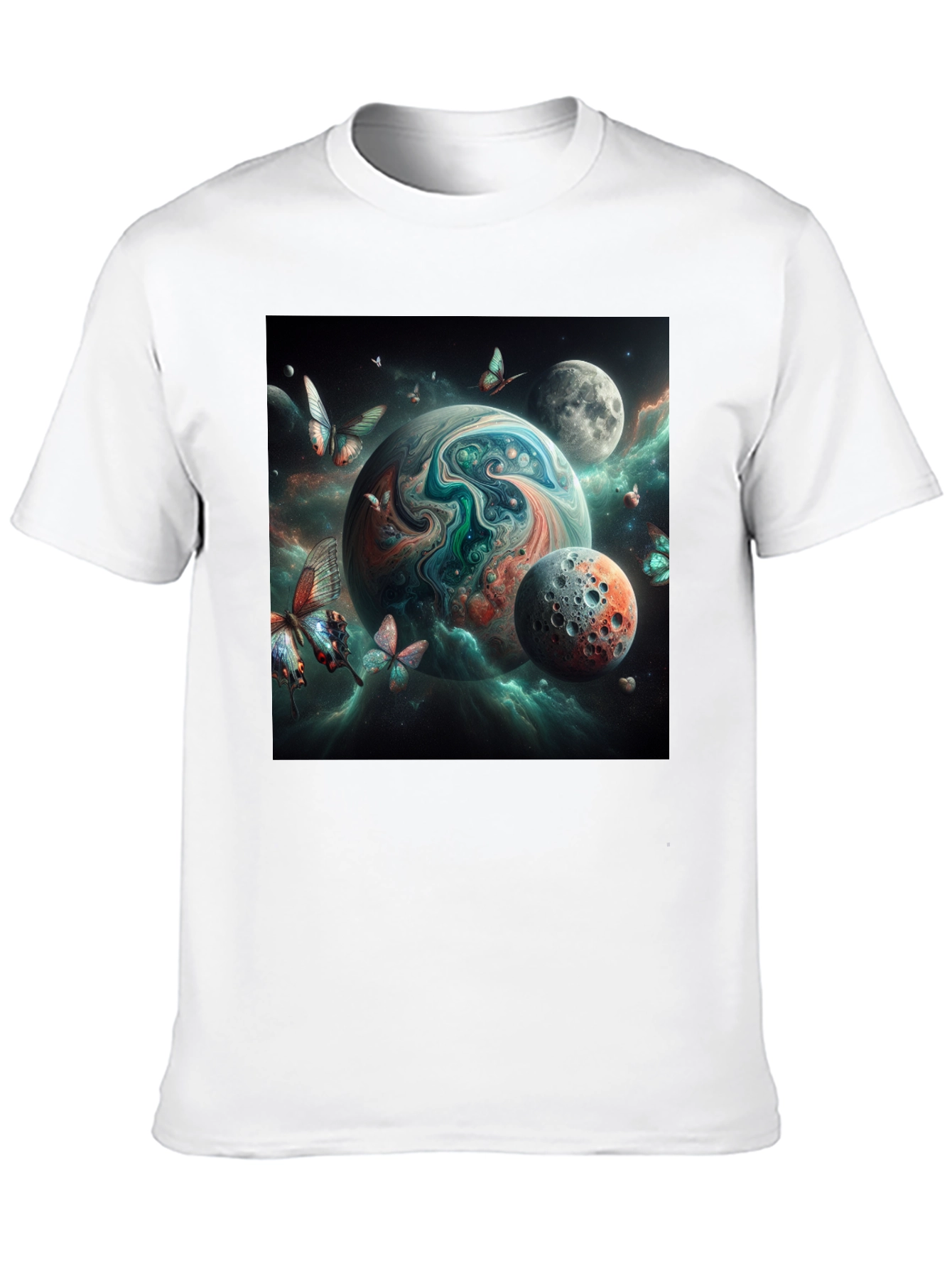 Space Planet Graphic Tee - Black T-Shirt