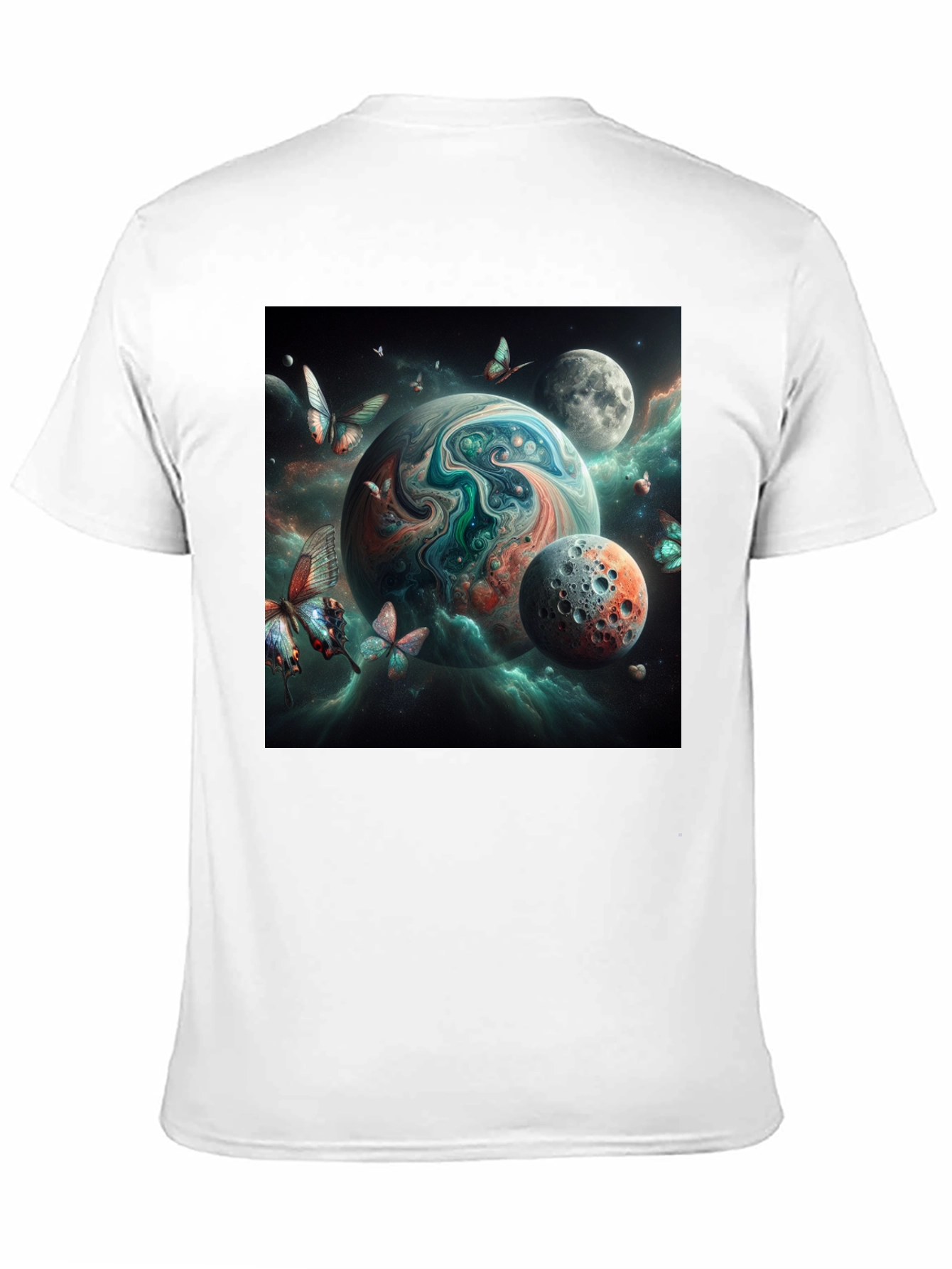Space Planet Graphic Tee - Black T-Shirt