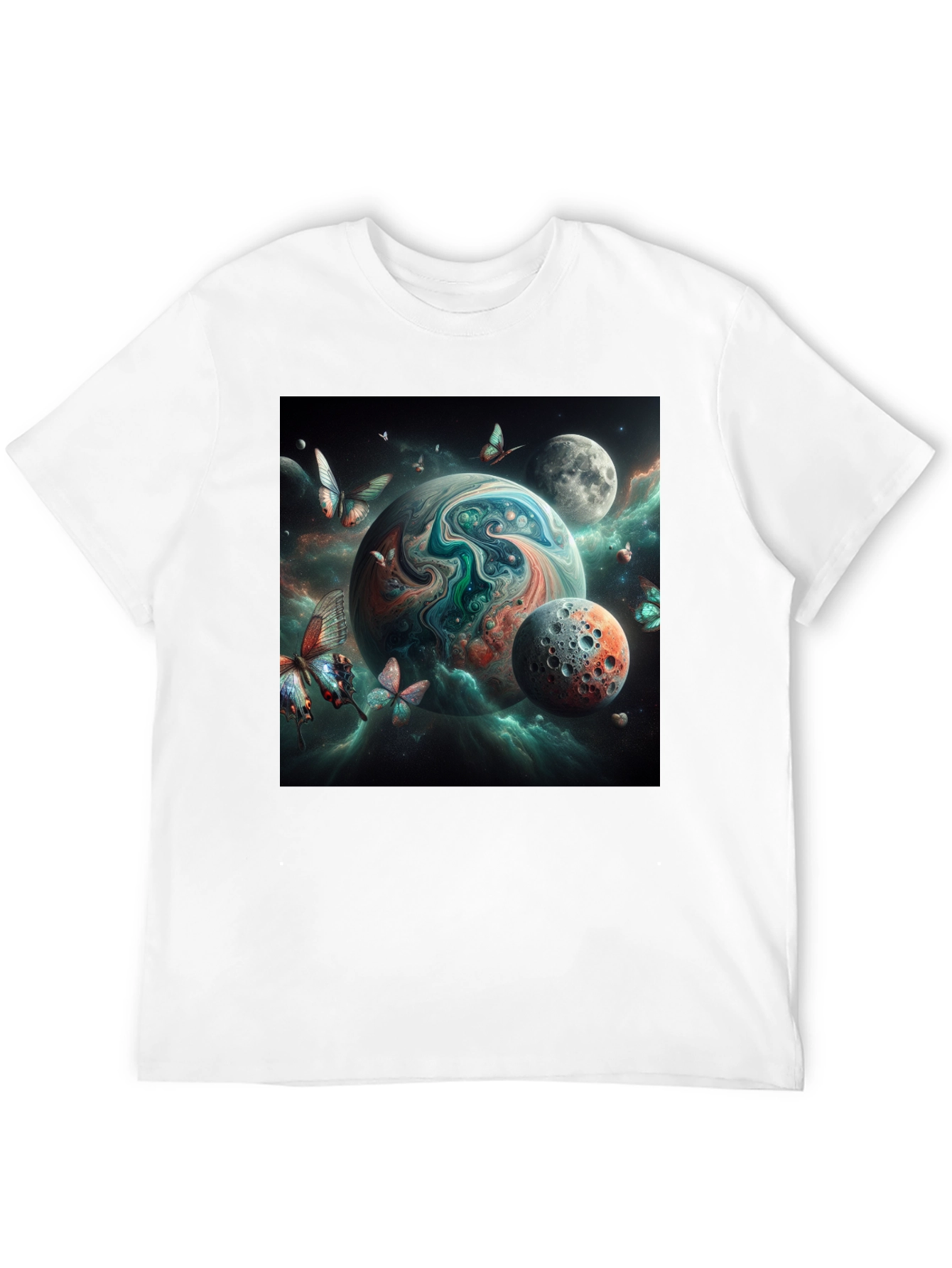 Space Planet Graphic Tee - Black T-Shirt