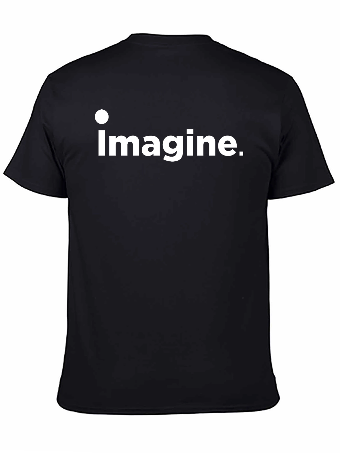 Imagine Graphic Tee - Black Cotton Comfort