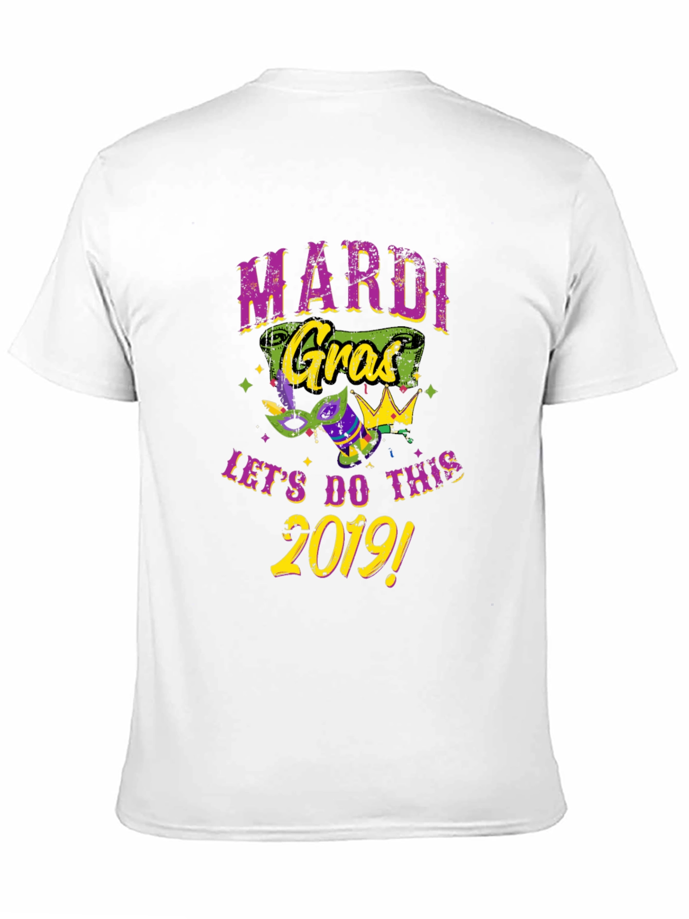 Mardi Gras 2019 Black Graphic Tee