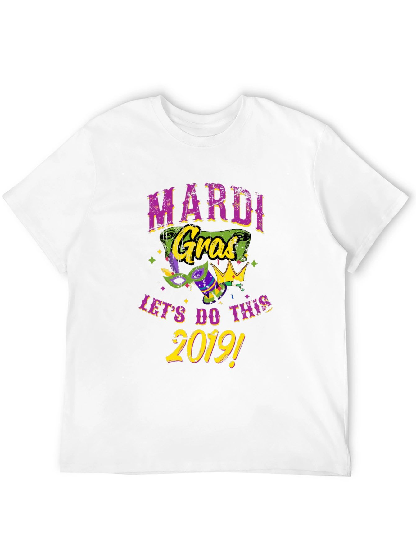 Mardi Gras 2019 Black Graphic Tee