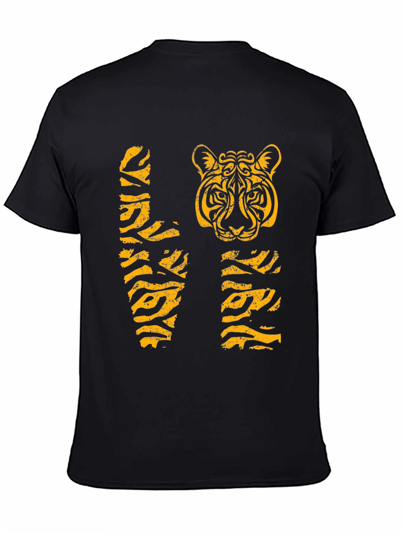 Tiger Stripe Love Graphic Tee - Black