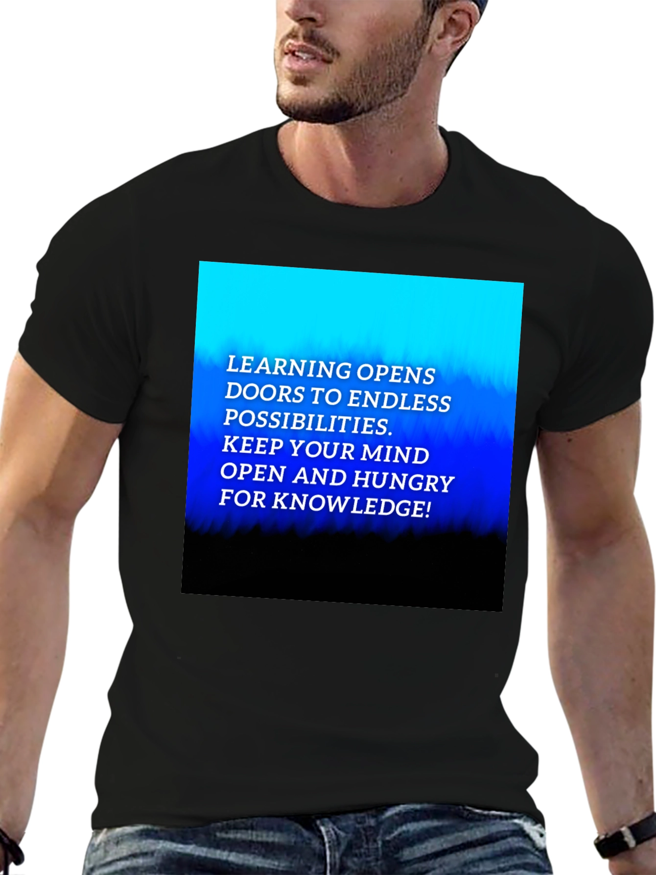 Inspirational Learning Graphic Tee - Knowledge is Key
