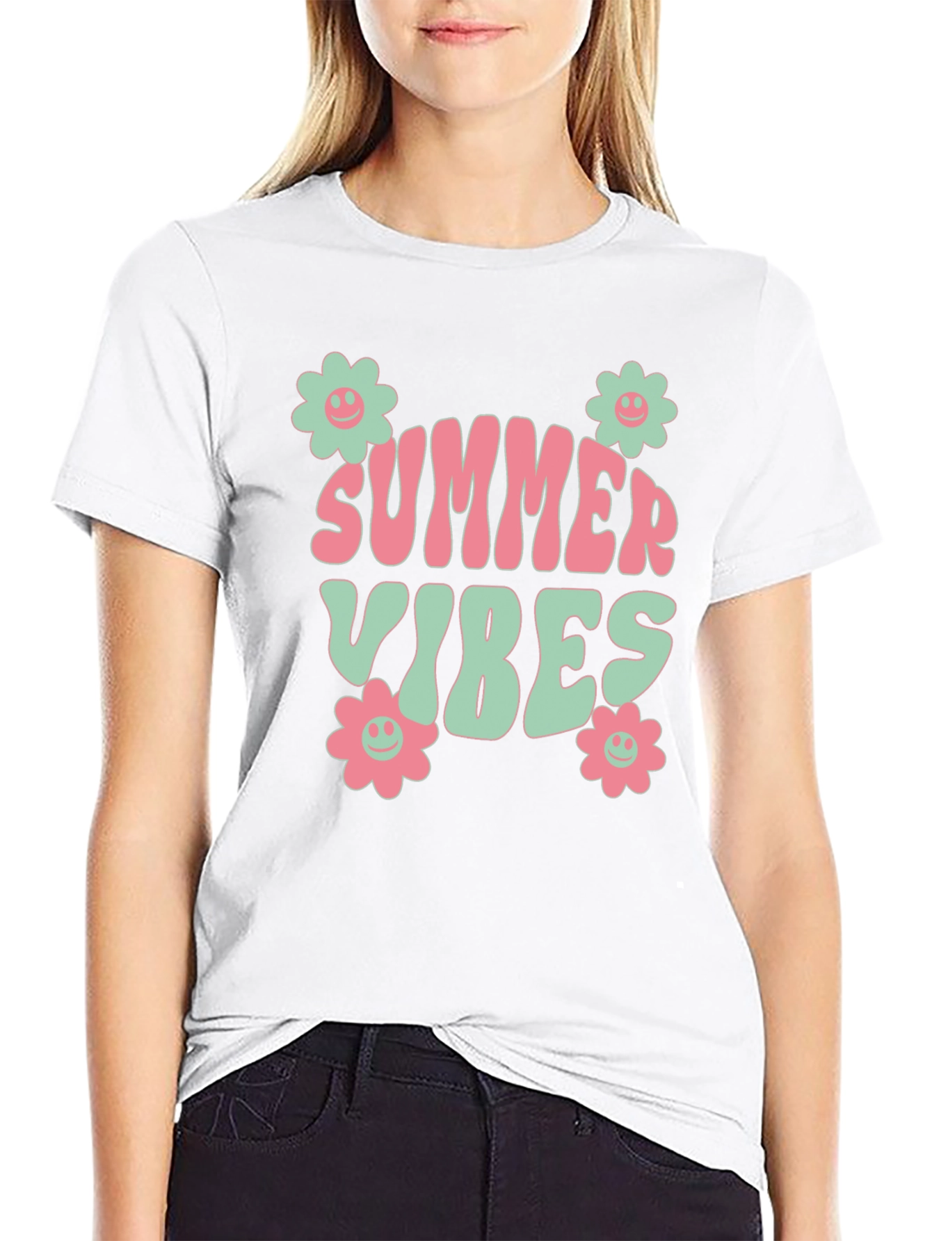 Summer Vibes Graphic Tee - Retro Style