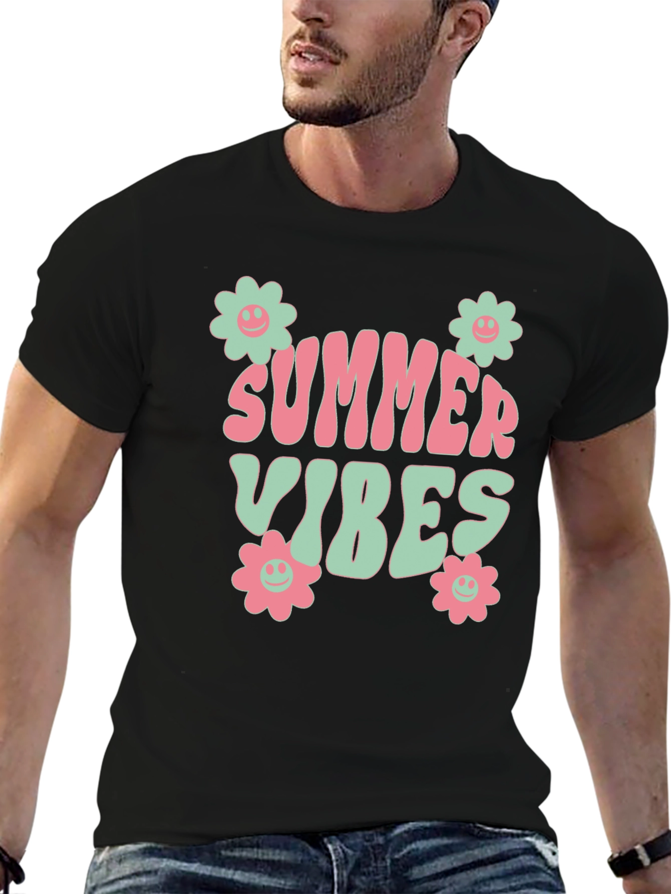 Summer Vibes Graphic Tee - Retro Style